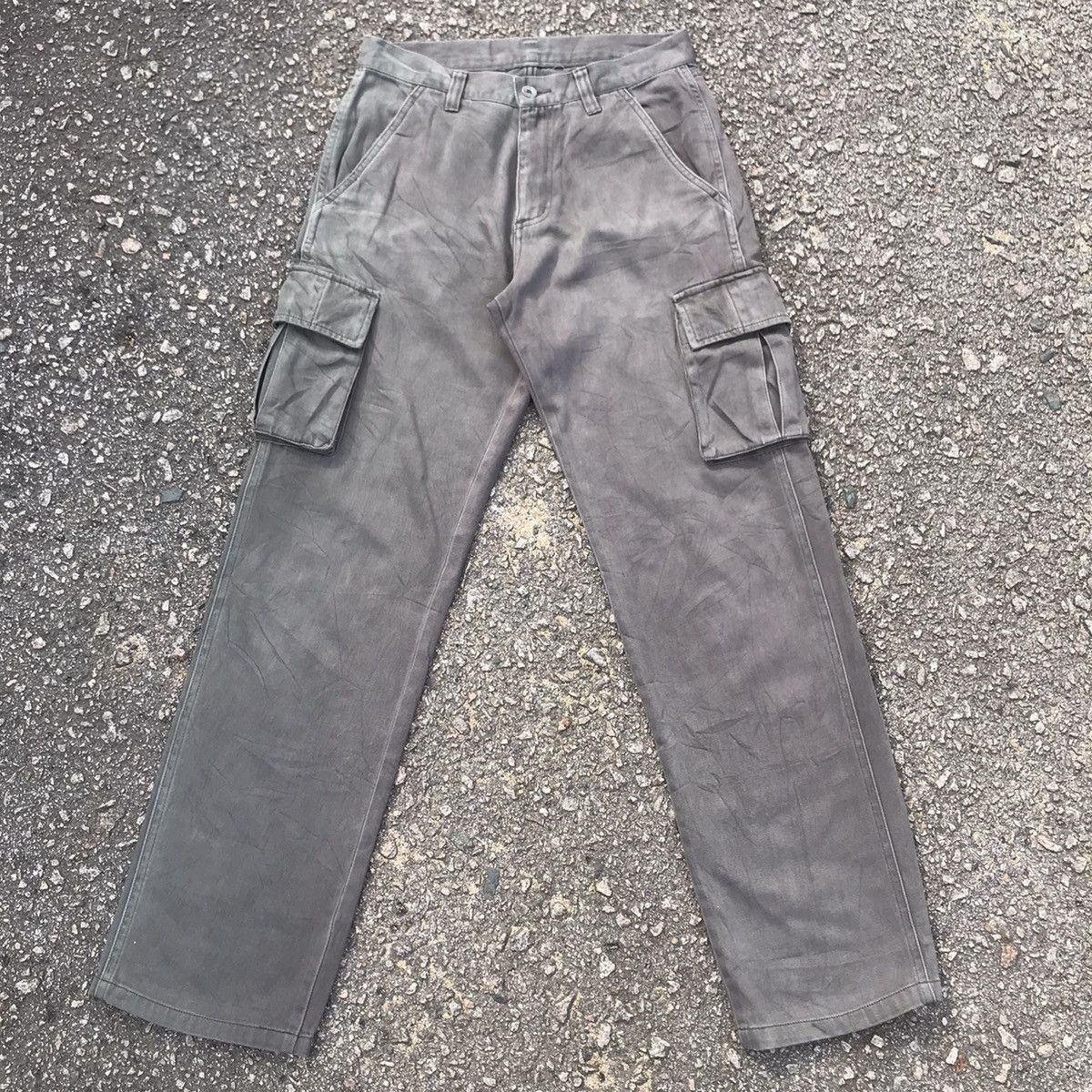 Japanese Brand Vintage Japanese Brand Faded Tactical Cargo Pants Size US 29 - 1 Thumbnail