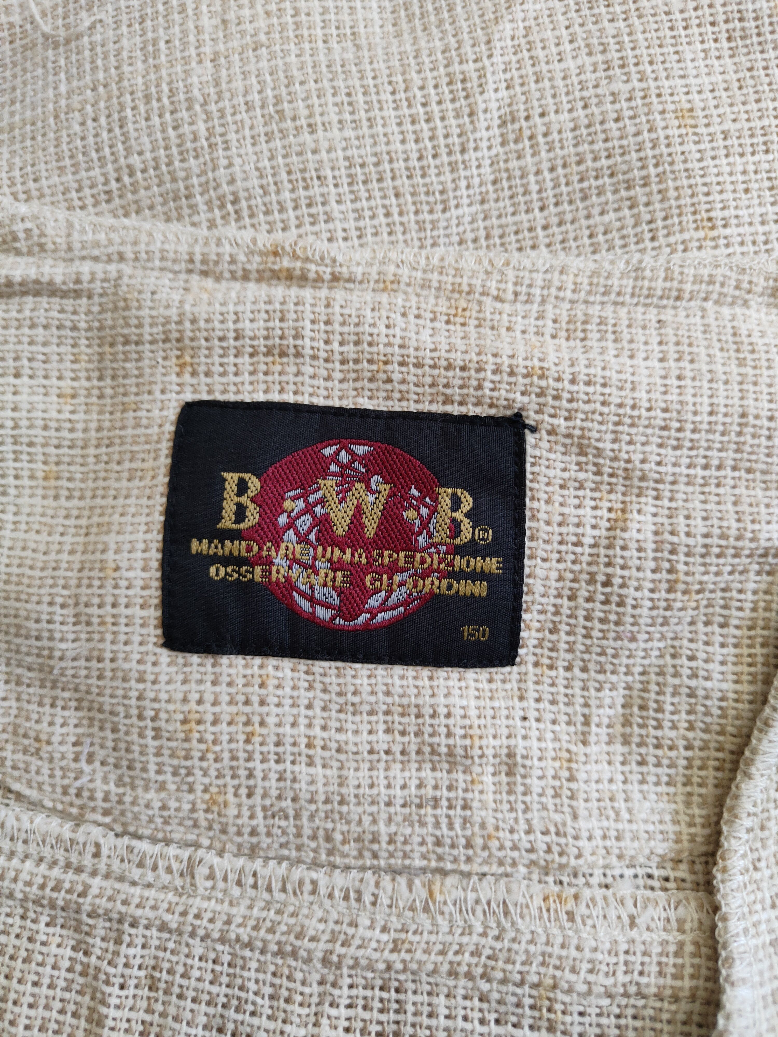 Japanese Brand × Vintage B.W.B Beige fur vintage knitwear Vest #S643 Size M / US 6-8 / IT 42-44 - 11 Thumbnail