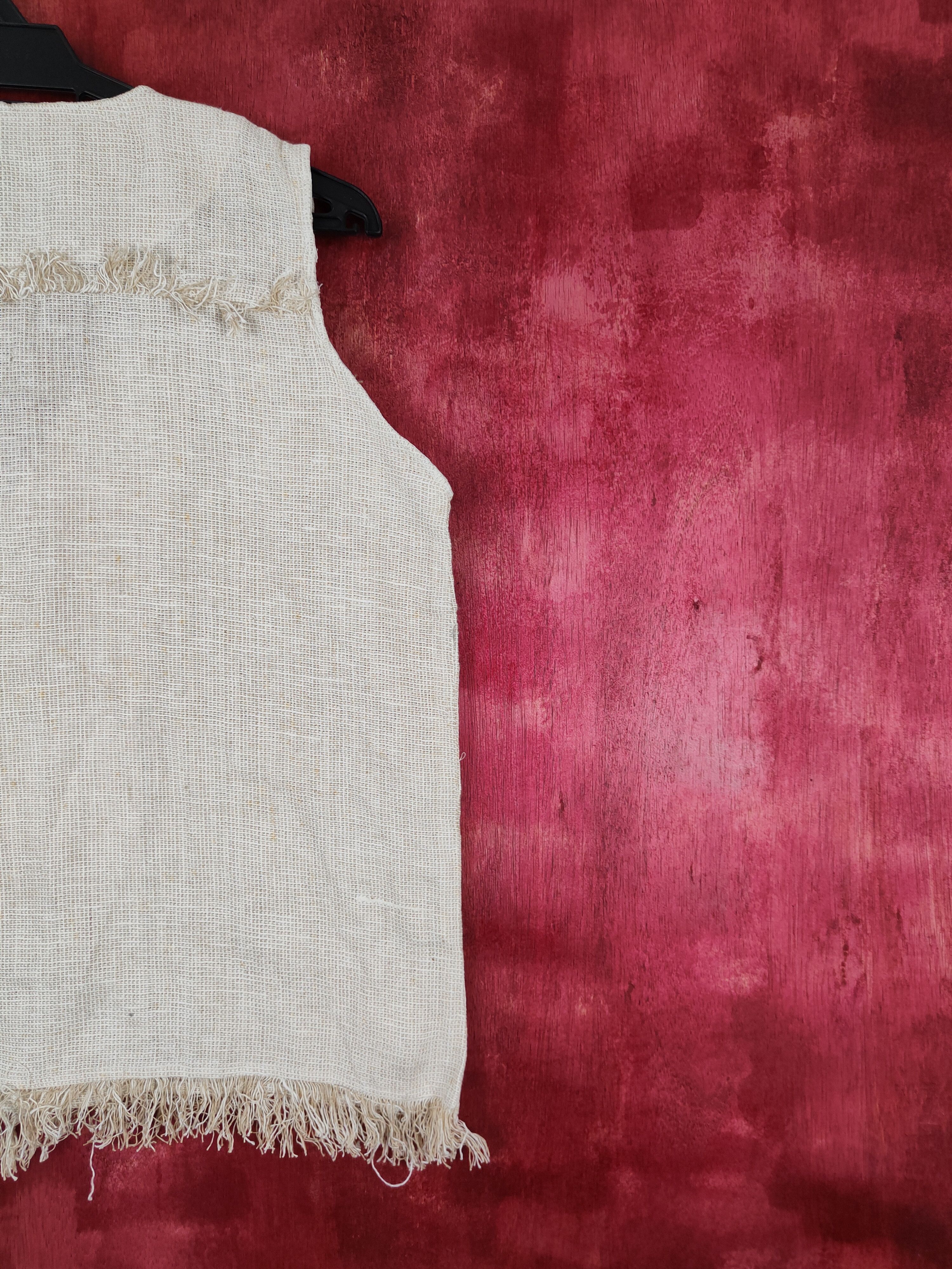 Japanese Brand × Vintage B.W.B Beige fur vintage knitwear Vest #S643 Size M / US 6-8 / IT 42-44 - 9 Thumbnail