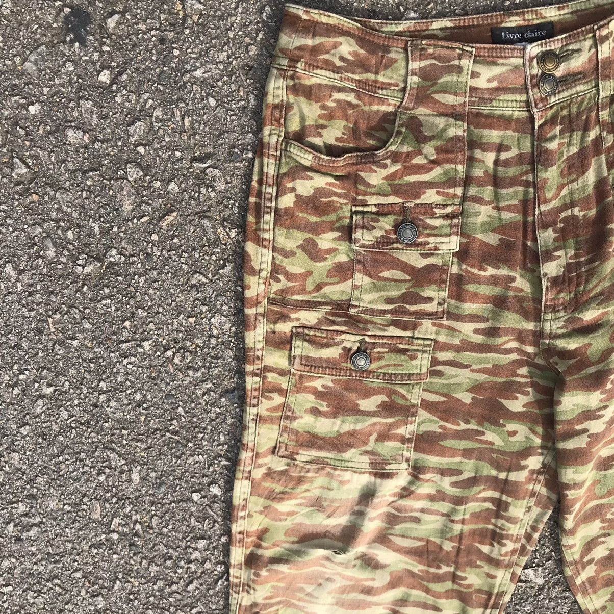 Japanese Brand Vintage Livre Claire Camo 8 Pocket Flare Bush Pants Size US 30 / EU 46 - 5 Thumbnail