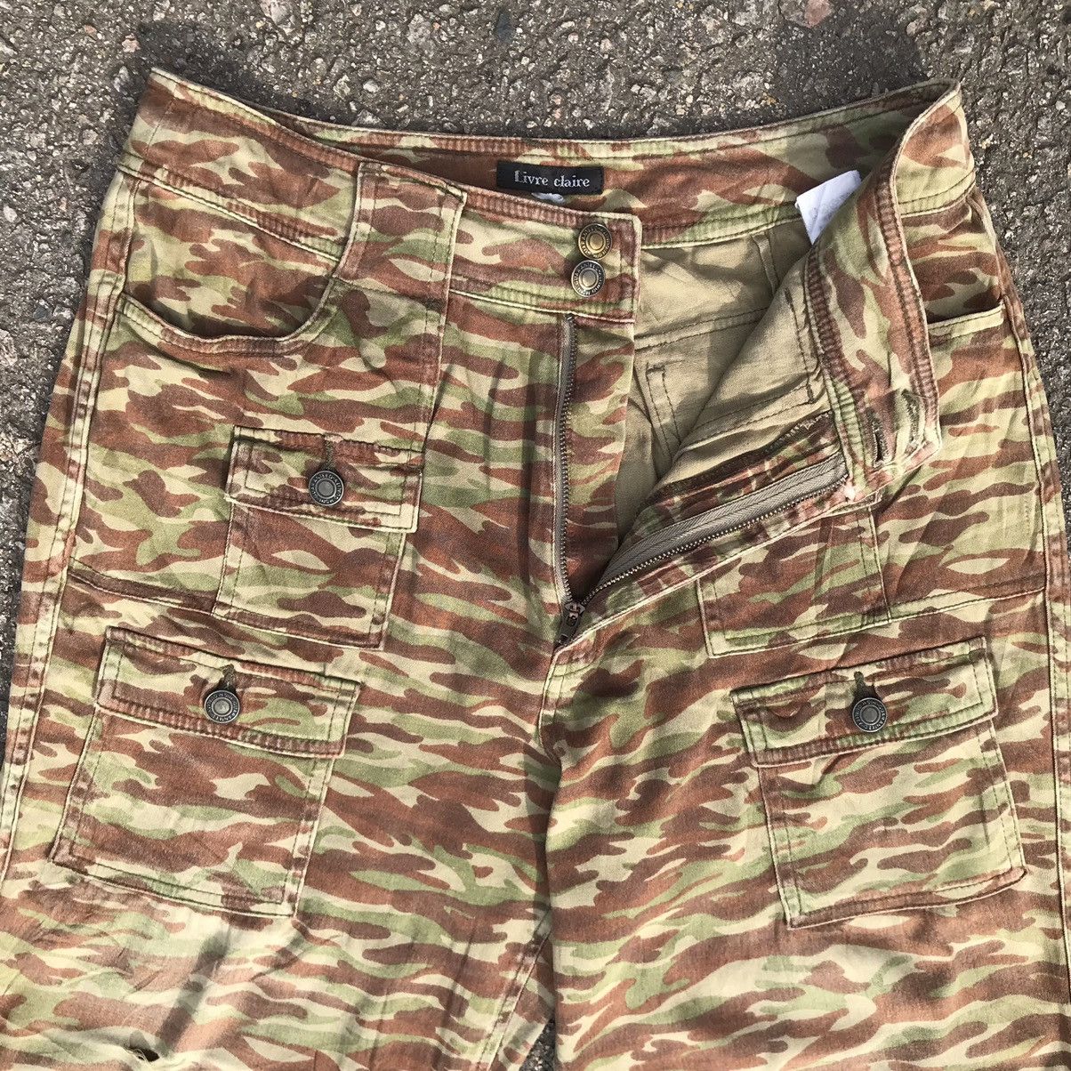 Japanese Brand Vintage Livre Claire Camo 8 Pocket Flare Bush Pants Size US 30 / EU 46 - 8 Thumbnail