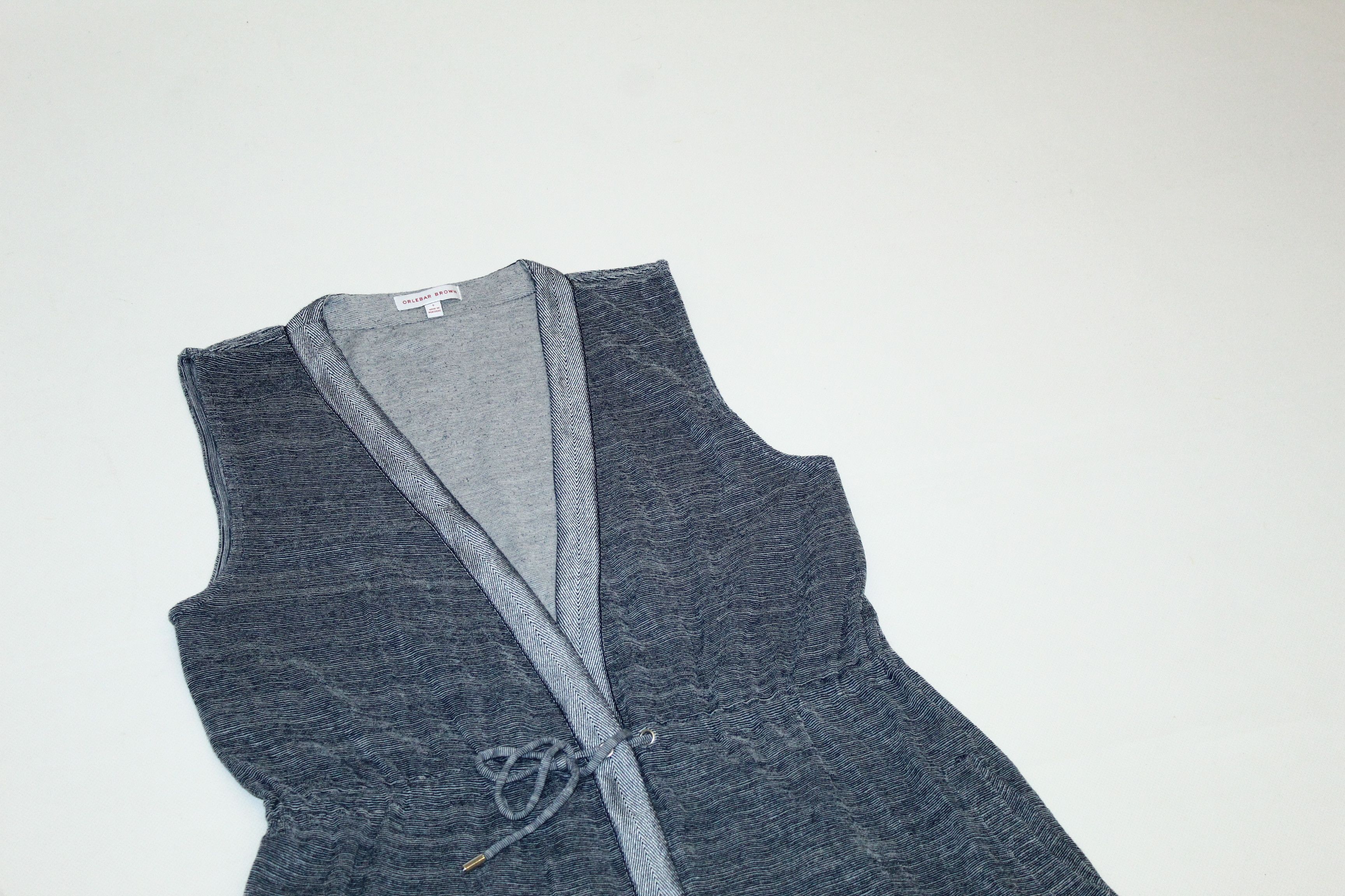 Japanese Brand Orlebar Brown Japan Kimono Style Sleeveless Cotton Knit Vest Size S / US 4 / IT 40 - 8 Thumbnail