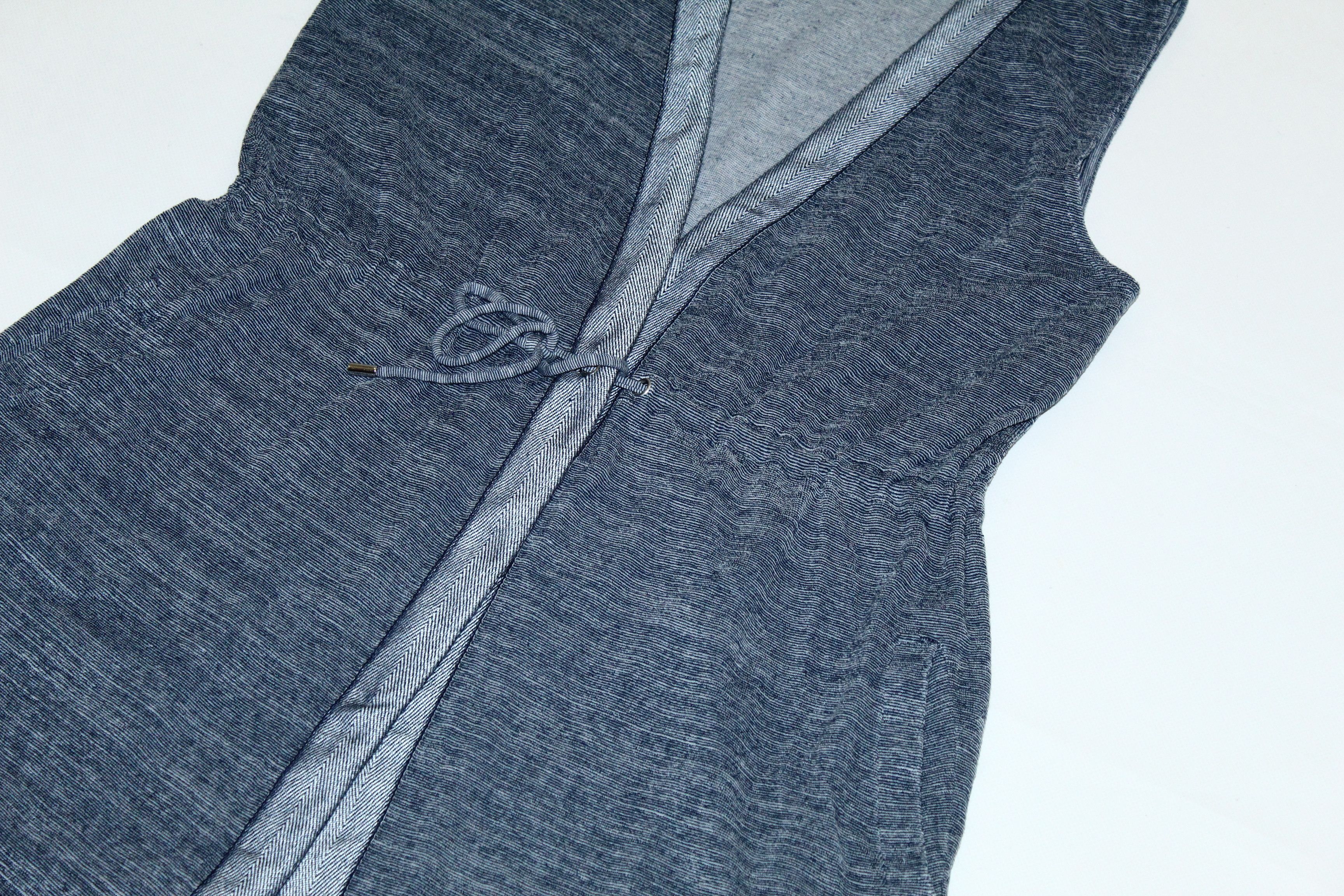 Japanese Brand Orlebar Brown Japan Kimono Style Sleeveless Cotton Knit Vest Size S / US 4 / IT 40 - 4 Thumbnail