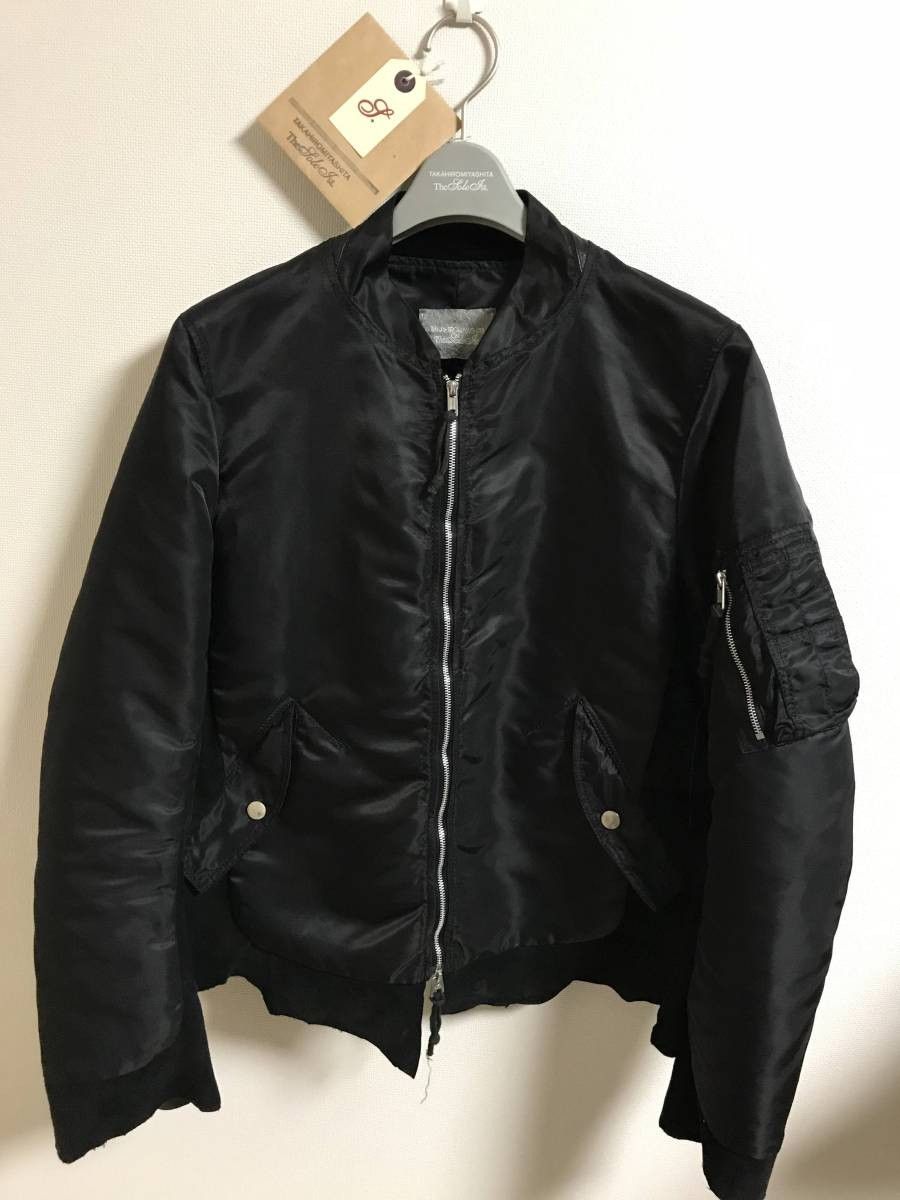 Takahiromiyashita The Soloist. Retro Flight Jacket MA-1 Leather Nylon |  Grailed