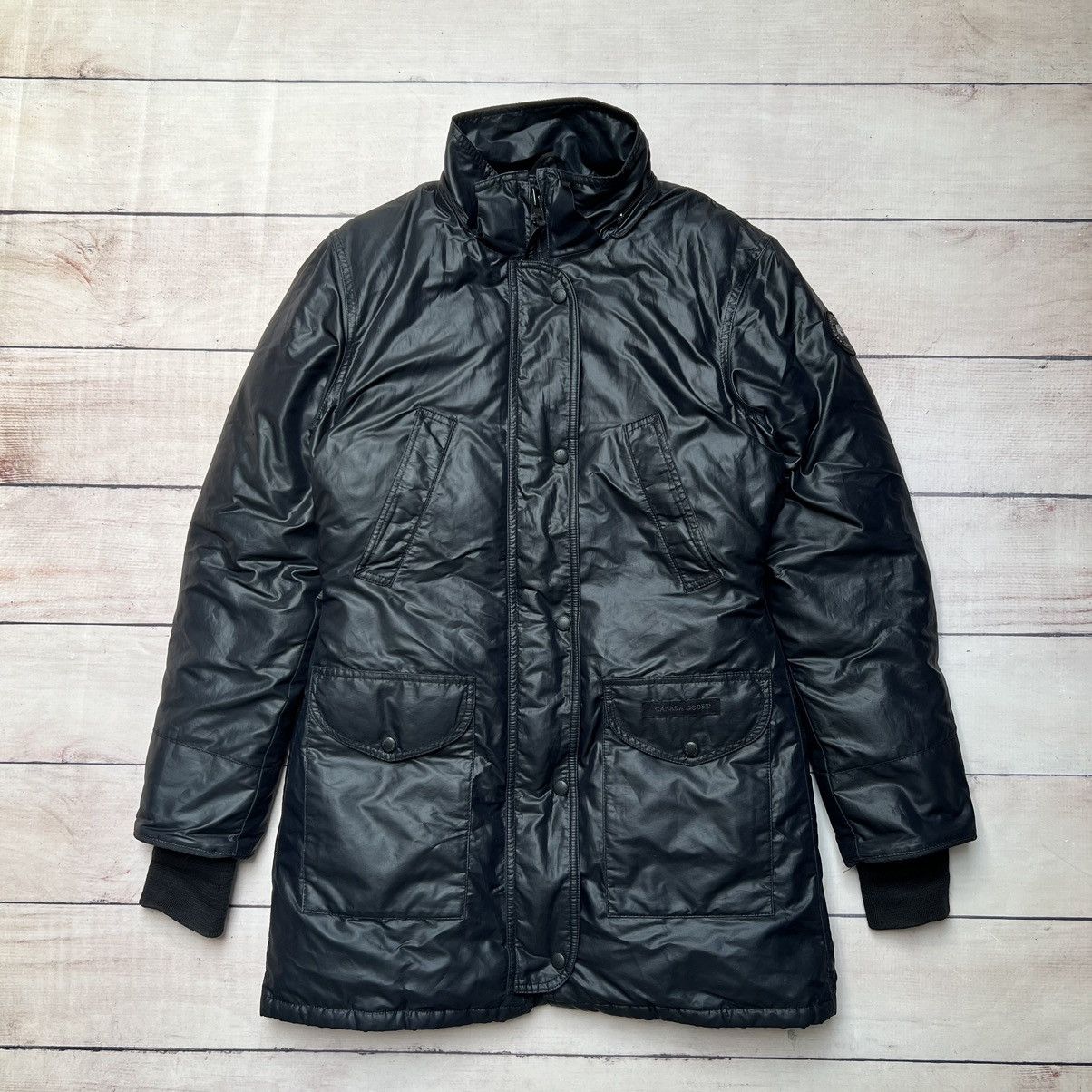 Canada Goose Canada Goose Allblack Trillum Down Parka Jacket Size S / US 4 / IT 40 - 1 Thumbnail