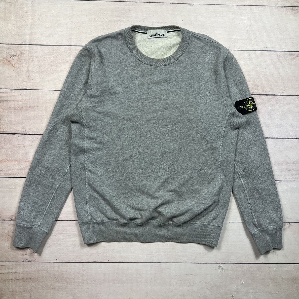 image of Stone Island Sweatshirt in Grey, Men's (Size Large)