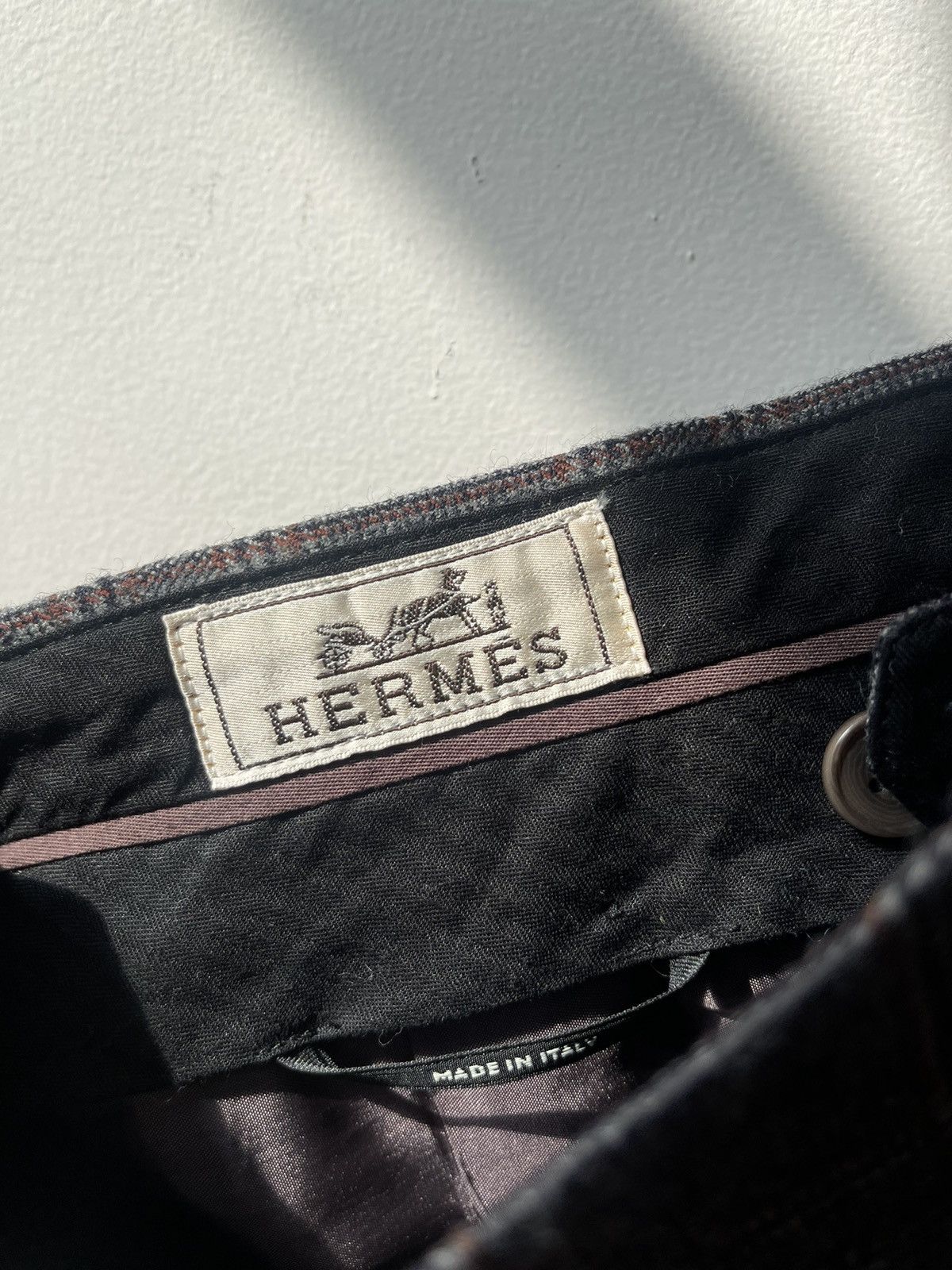 Hermes Hermes Wool Plaid Pants Size US 34 / EU 50 - 4 Thumbnail
