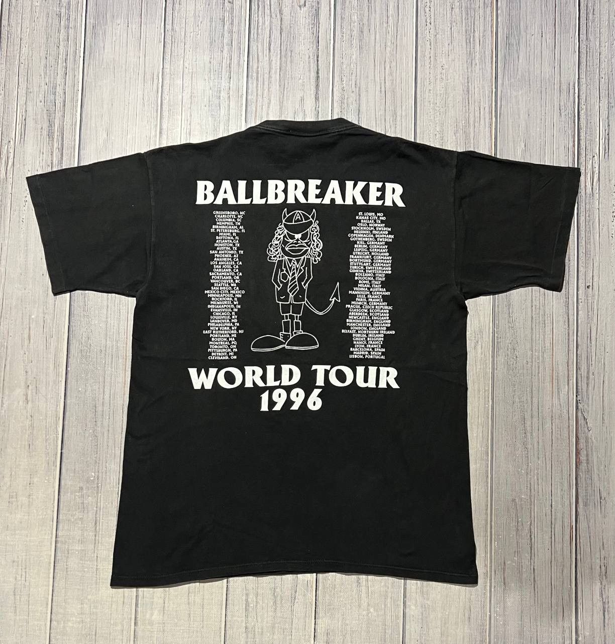 Ac/Dc × Rock Band × Rock T Shirt Vintage Ac/Dc Ballbreaker World 