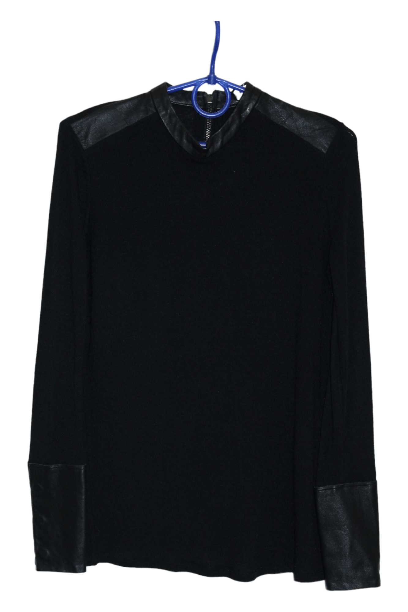 Helmut Lang Helmut Lang "Angora Cozy" Sweater Mute Black Leather Trim Size XS / US 0-2 / IT 36-38 - 14 Thumbnail
