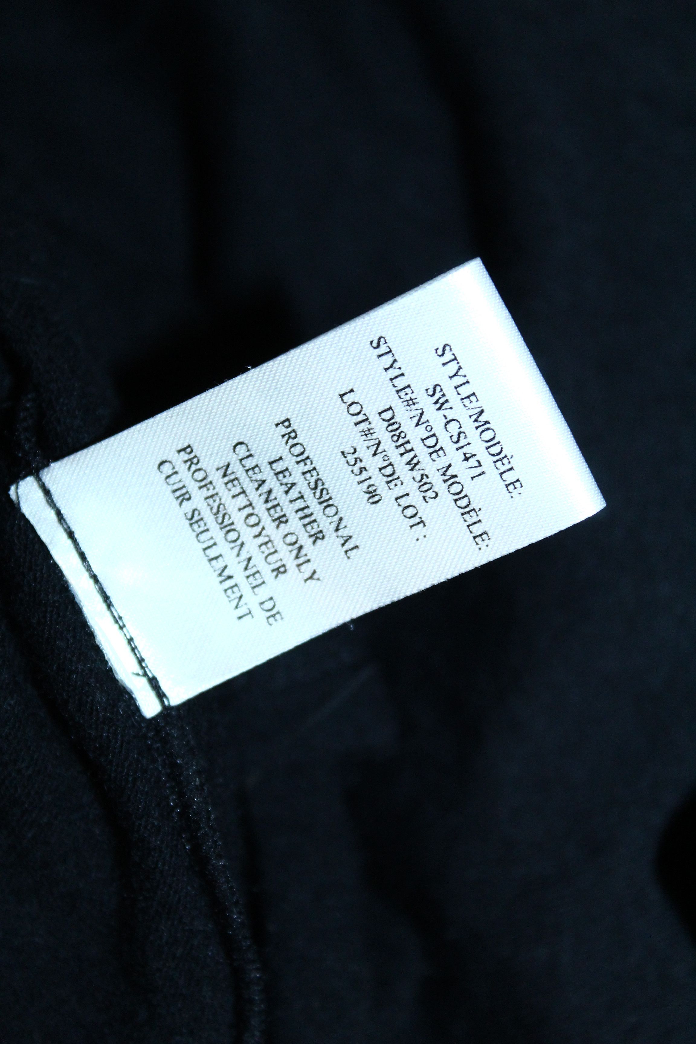 Helmut Lang Helmut Lang "Angora Cozy" Sweater Mute Black Leather Trim Size XS / US 0-2 / IT 36-38 - 7 Thumbnail