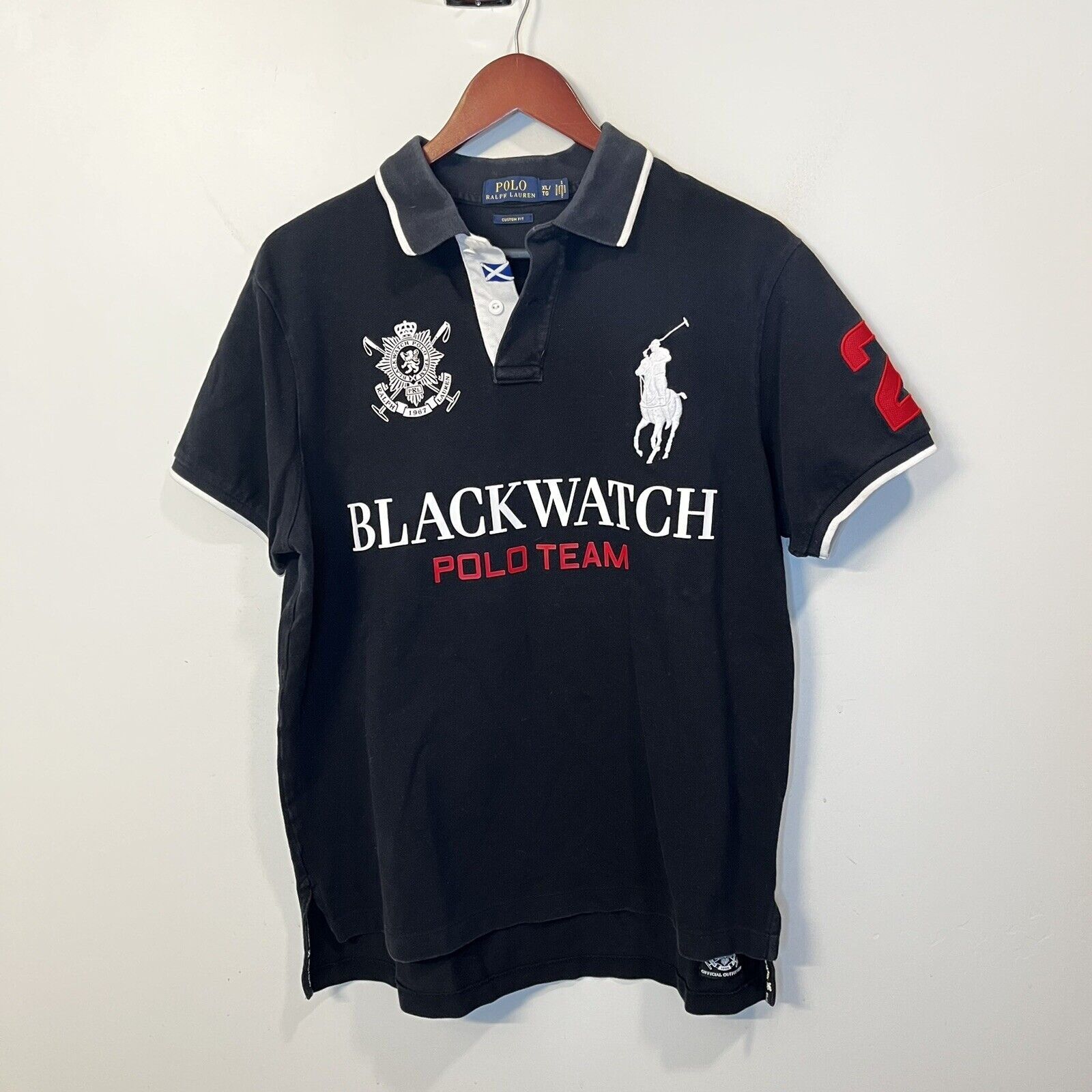 Polo Ralph Lauren Vtg Polo Ralph Lauren Blackwatch Team Rugby Polo Shirt Grailed