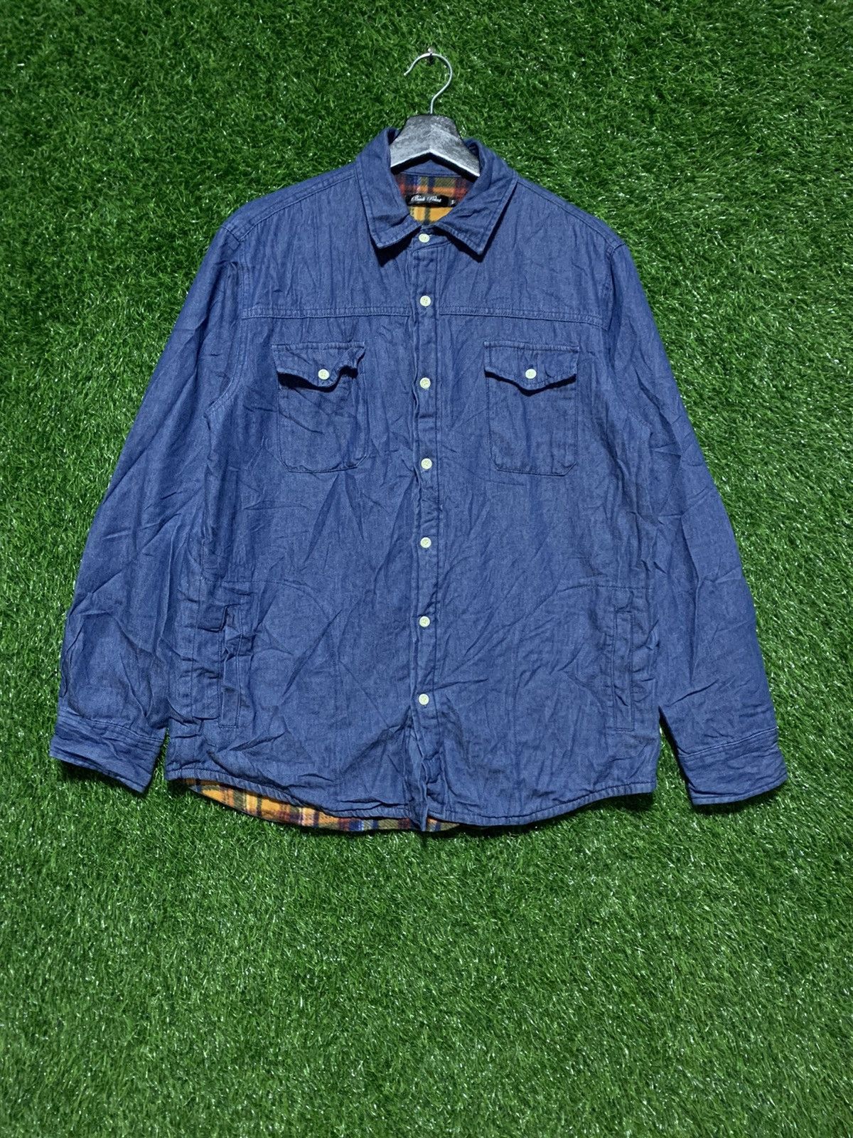 Other Back Point Denim Flanell Lining Shirt Size US L / EU 52-54 / 3 - 1 Thumbnail