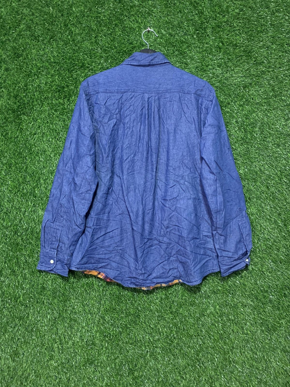 Other Back Point Denim Flanell Lining Shirt Size US L / EU 52-54 / 3 - 4 Thumbnail