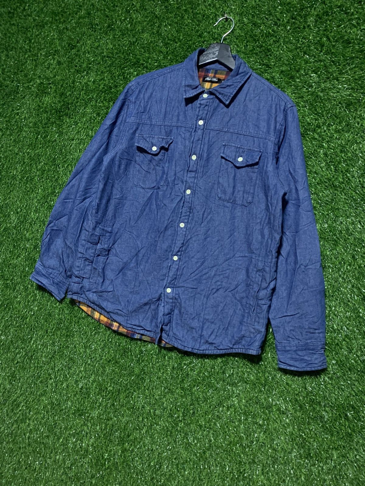 Other Back Point Denim Flanell Lining Shirt Size US L / EU 52-54 / 3 - 2 Thumbnail