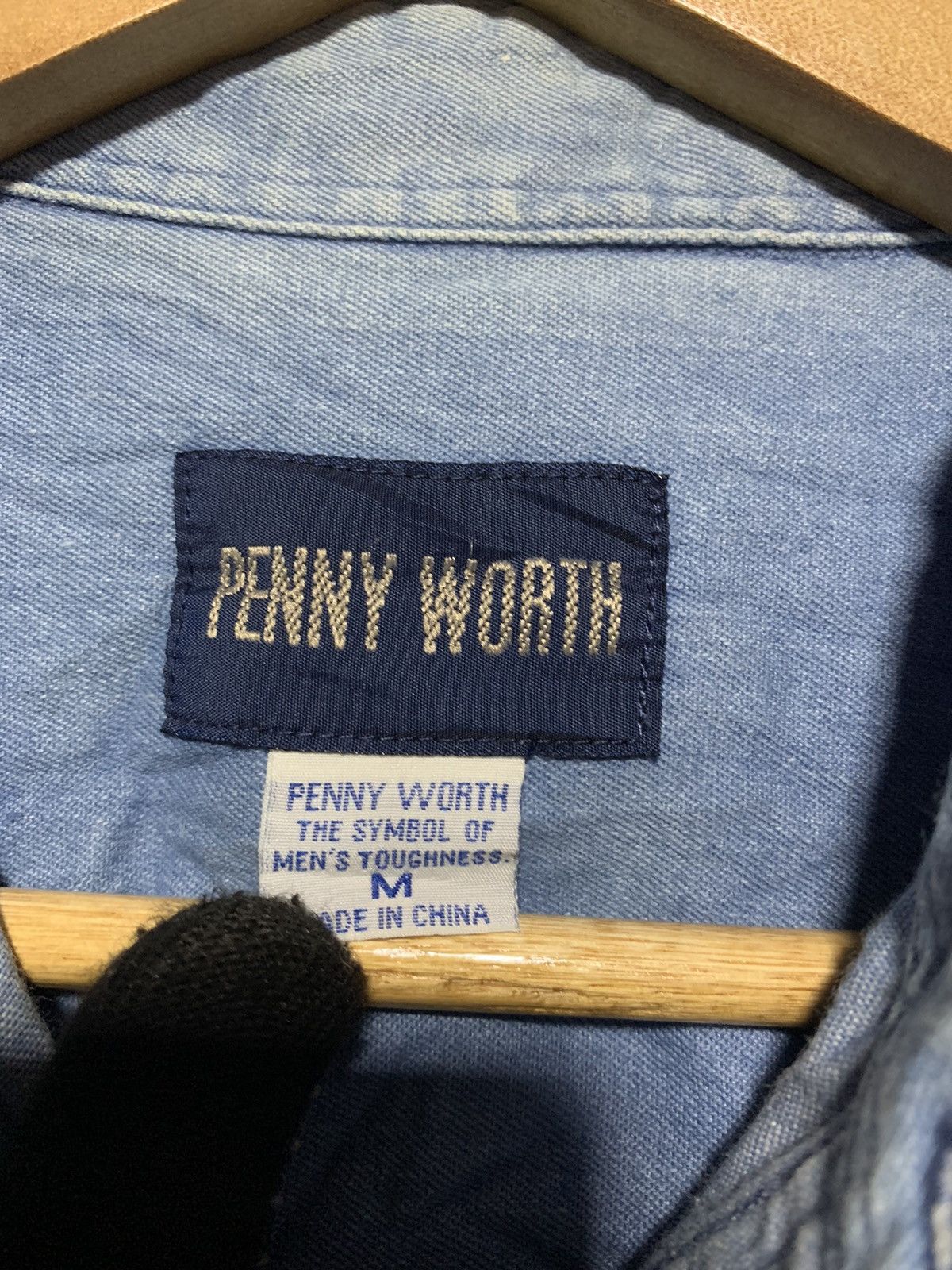 Other Vintage Penny Worth Western Denim Shirt Size US M / EU 48-50 / 2 - 5 Thumbnail
