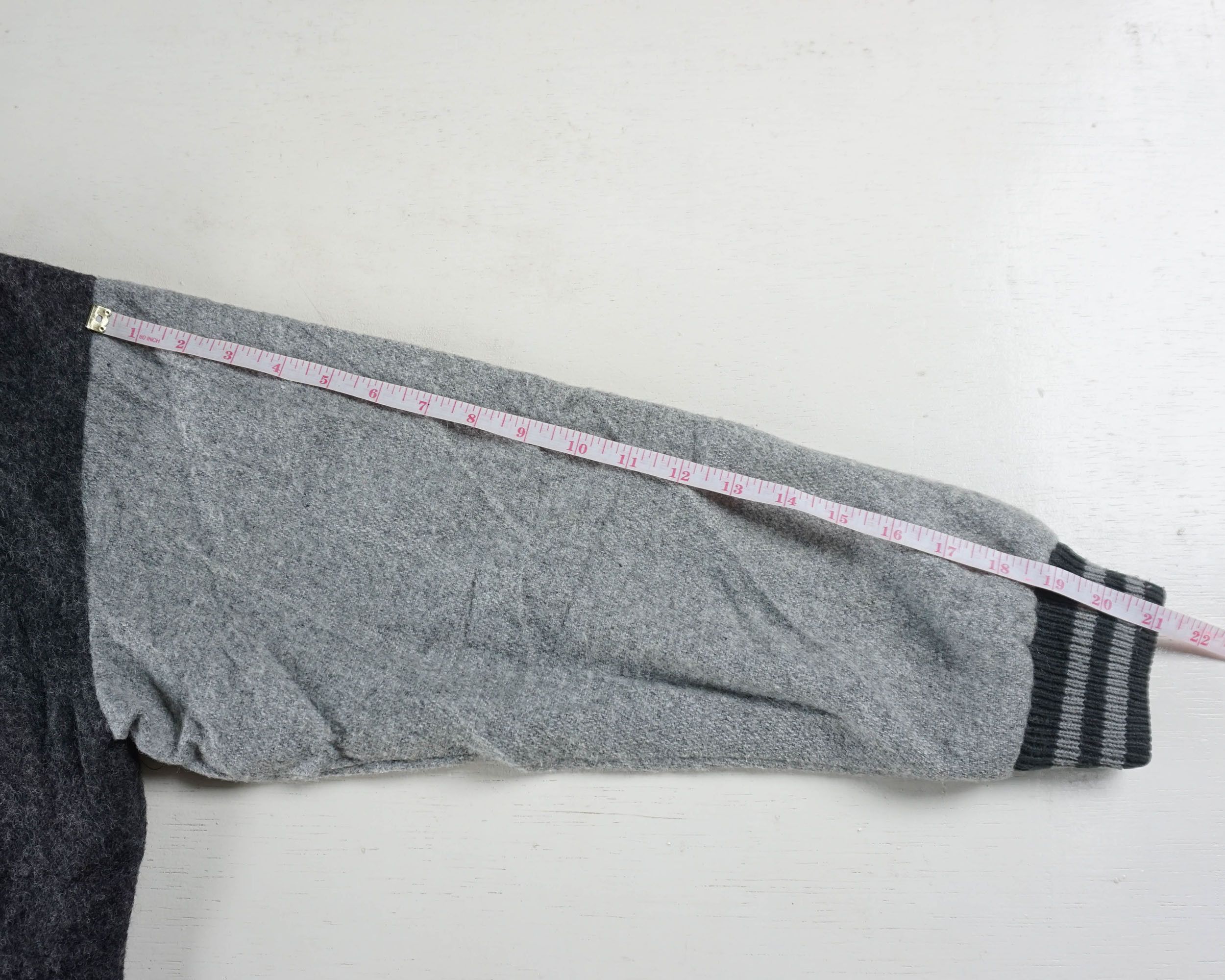 Japanese Brand Dark & Light Grey Varsity Jacket Size US M / EU 48-50 / 2 - 11 Thumbnail