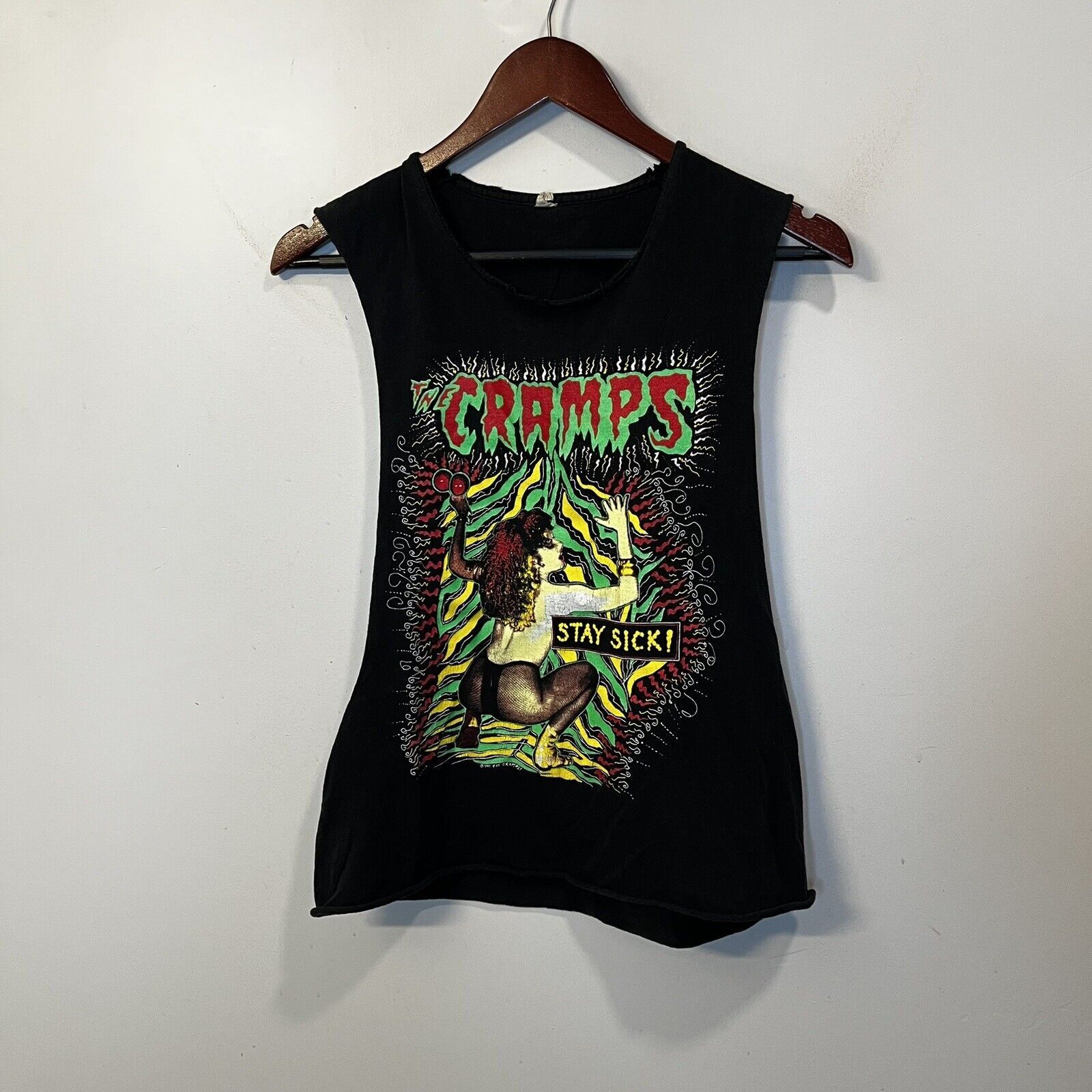 Vintage Cramps Stay Sick Tour 1990 T- Shirt Original Cut Tank Top | Grailed