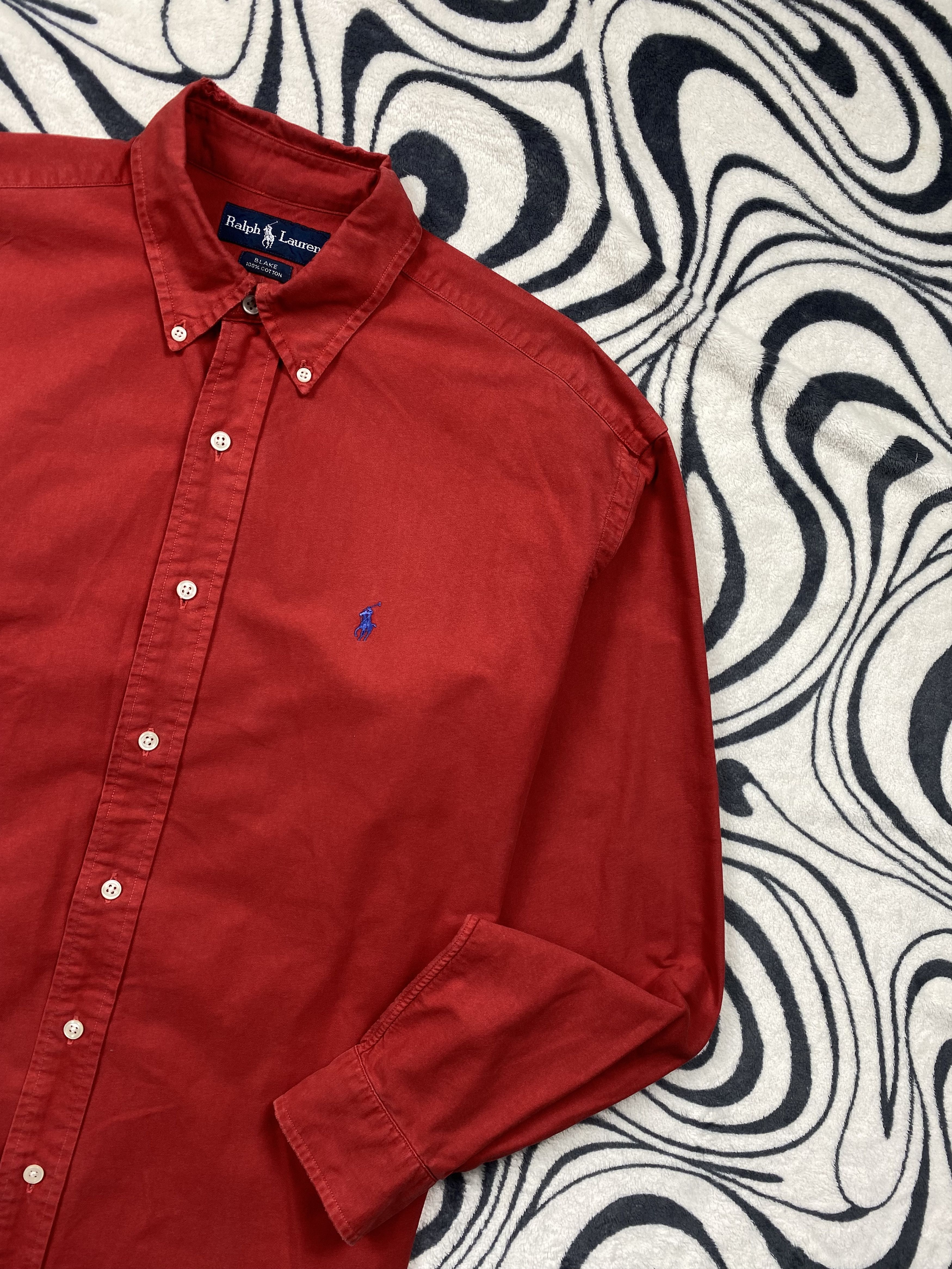 Polo Ralph Lauren Polo Ralph Lauren Mens Long Sleeve Red Shirt Size US M / EU 48-50 / 2 - 2 Thumbnail