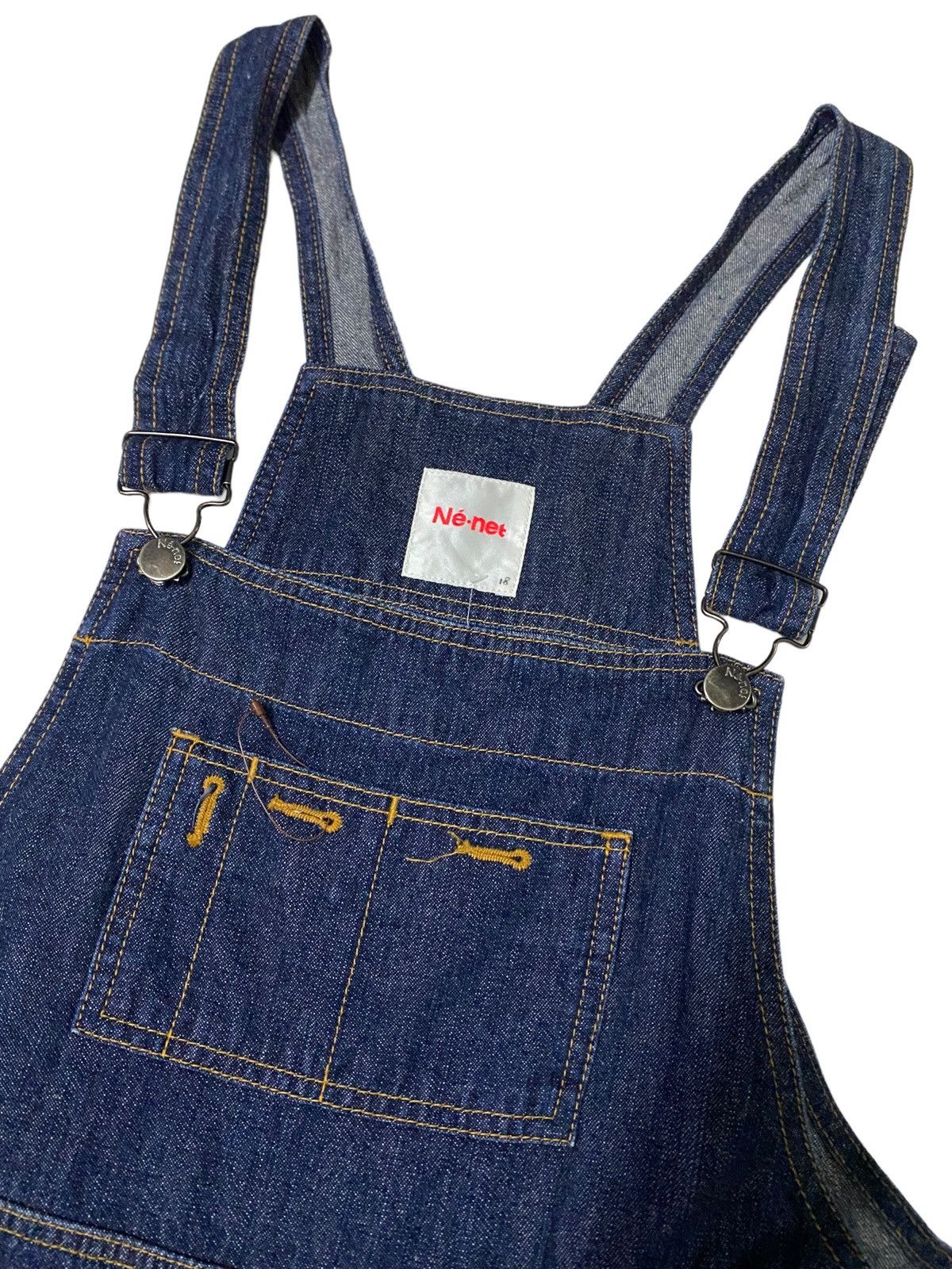 Issey Miyake 💥Issey Miyake Ne Net Jumpsuit Wide Denim Size 34" / US 12 / IT 48 - 7 Thumbnail