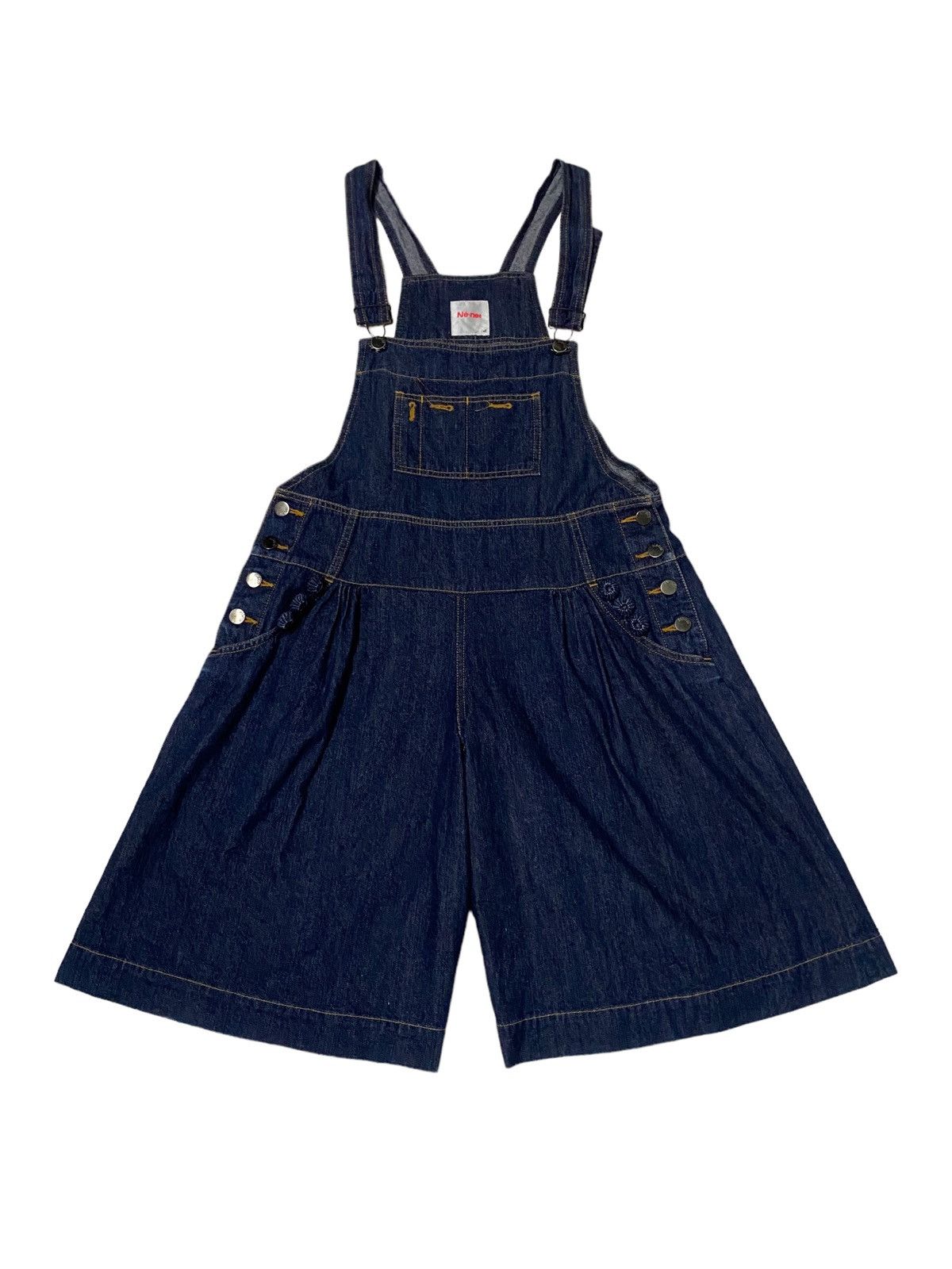 Issey Miyake 💥Issey Miyake Ne Net Jumpsuit Wide Denim Size 34" / US 12 / IT 48 - 8 Thumbnail