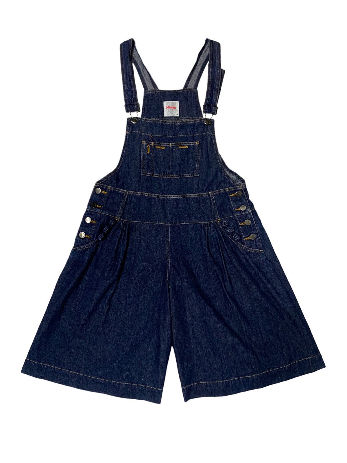 Issey Miyake 💥Issey Miyake Ne Net Jumpsuit Wide Denim Size 34" / US 12 / IT 48 - 1 Thumbnail