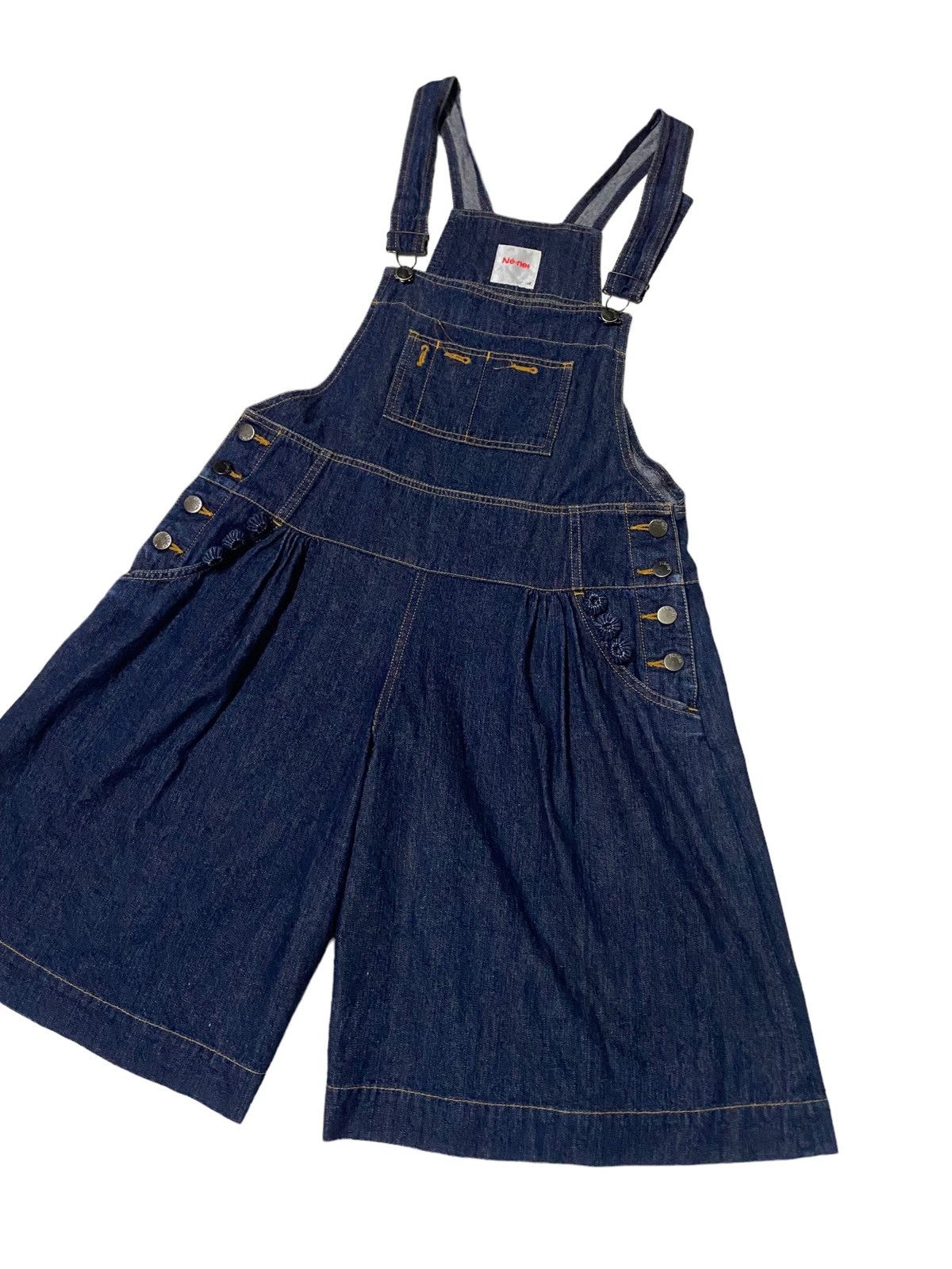 Issey Miyake 💥Issey Miyake Ne Net Jumpsuit Wide Denim Size 34" / US 12 / IT 48 - 2 Thumbnail