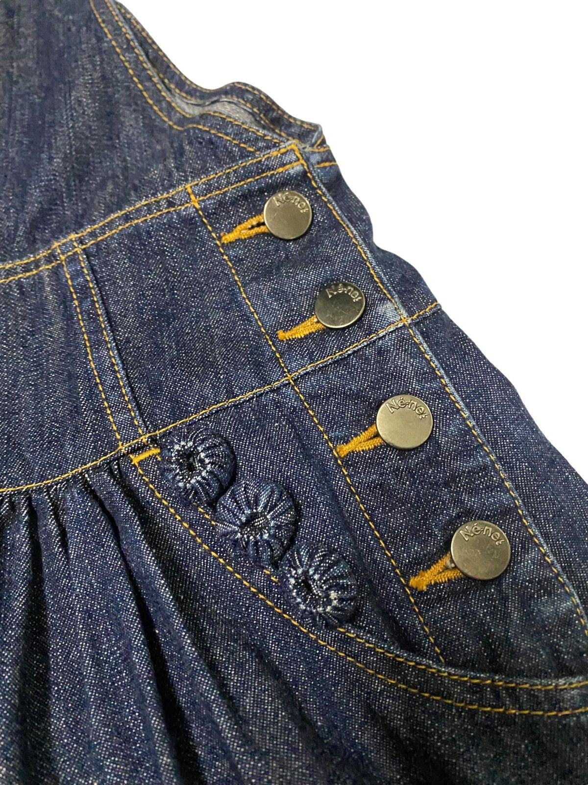 Issey Miyake 💥Issey Miyake Ne Net Jumpsuit Wide Denim Size 34" / US 12 / IT 48 - 6 Thumbnail