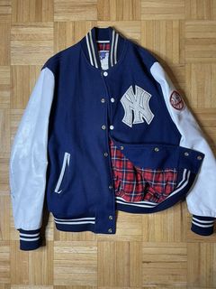 Mavin  Vintage New York Yankees MLB Genuine Merchandise Leather  Jacket/Coat Large 76599