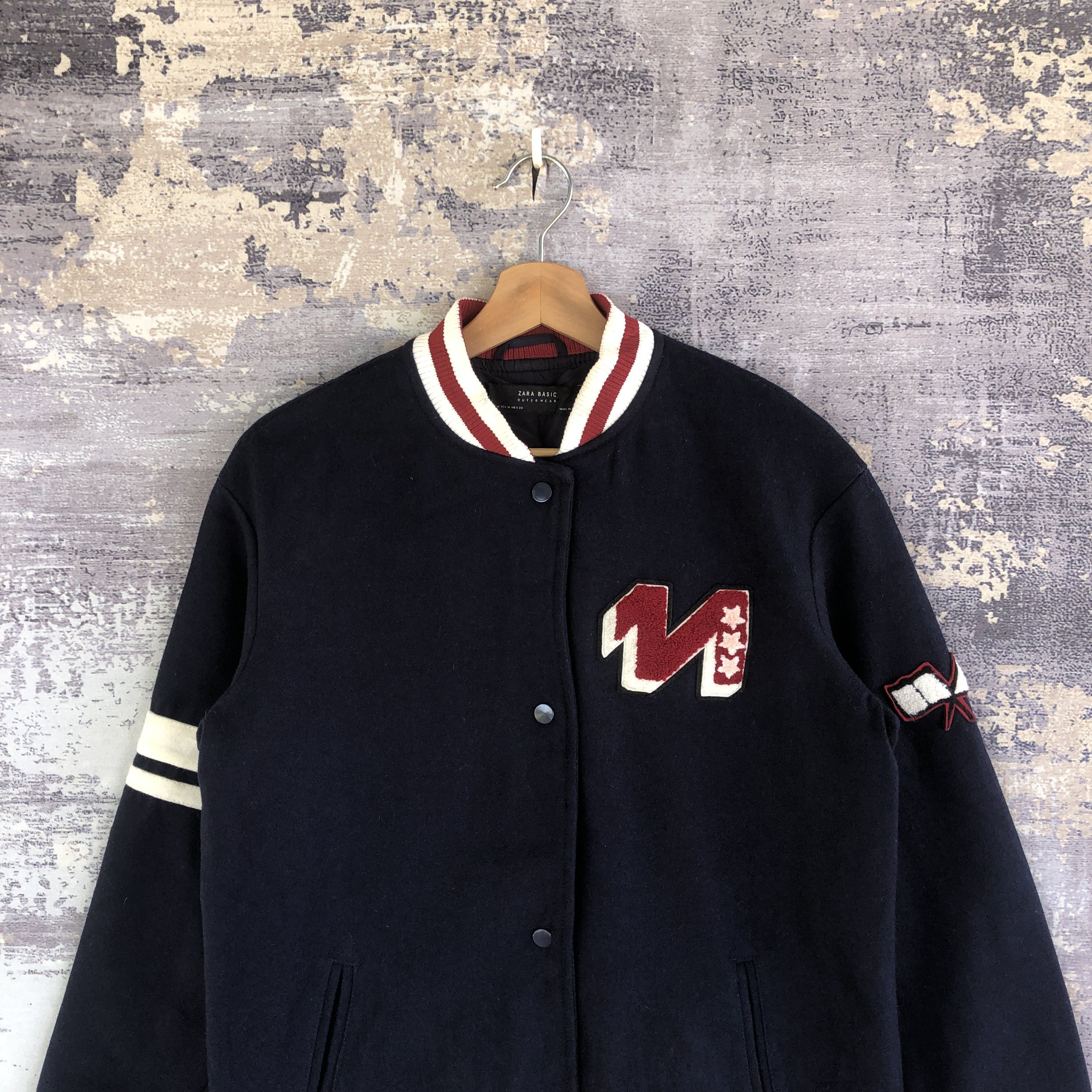 Japanese Brand × Vintage Vintage Japanese Varsity Jacket Letterman Wool Jacket Size S / US 4 / IT 40 - 3 Thumbnail