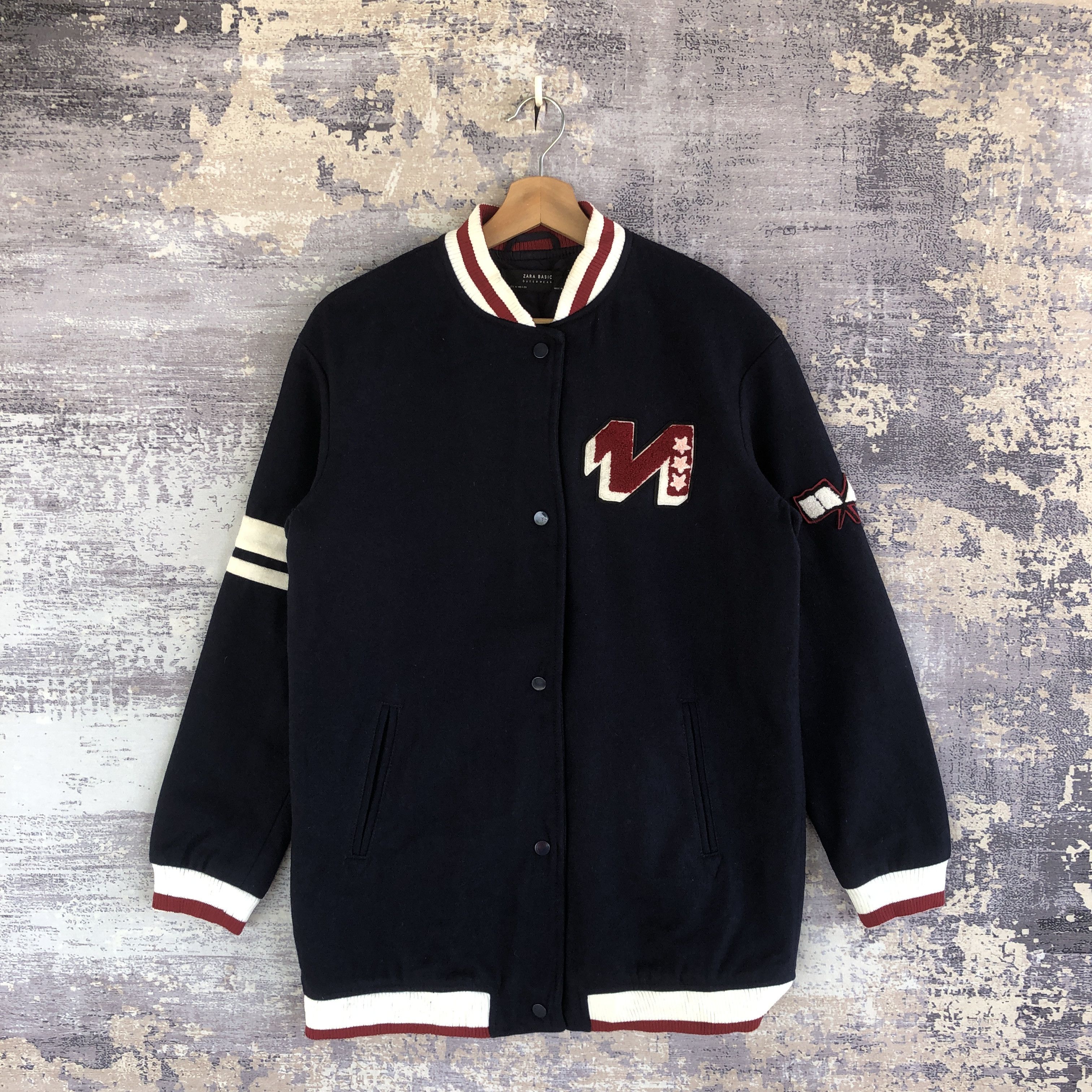 Japanese Brand × Vintage Vintage Japanese Varsity Jacket Letterman Wool Jacket Size S / US 4 / IT 40 - 1 Thumbnail