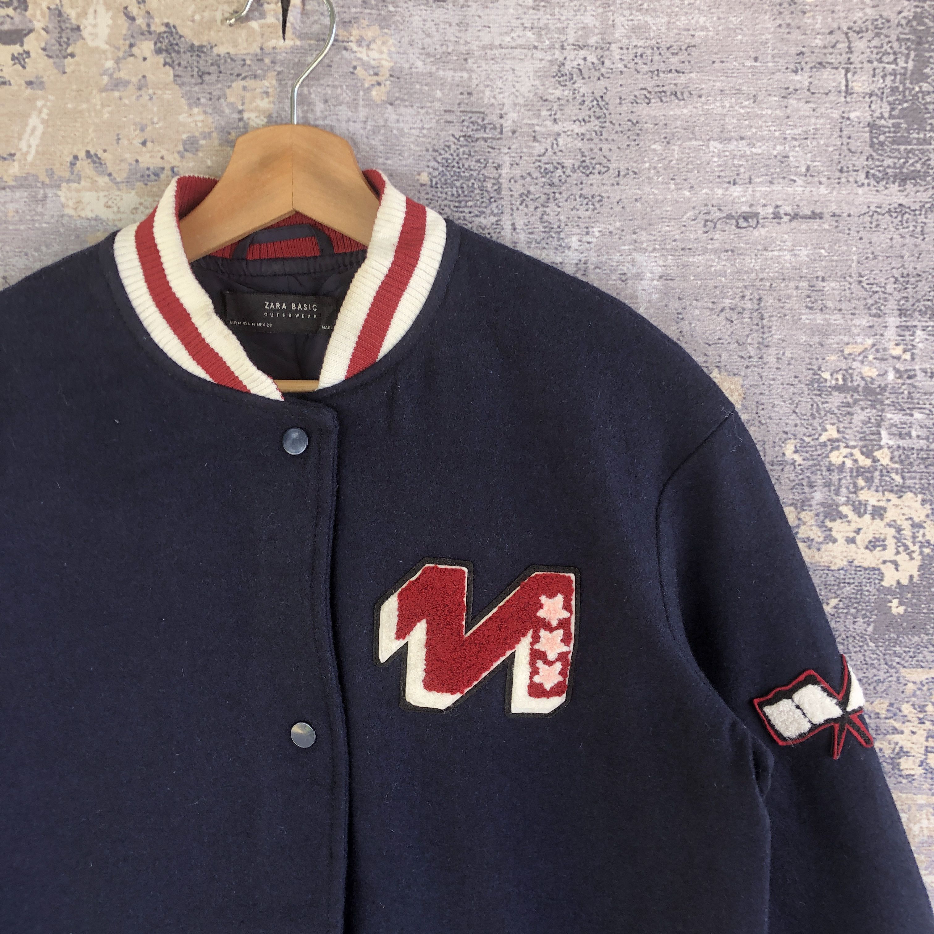Japanese Brand × Vintage Vintage Japanese Varsity Jacket Letterman Wool Jacket Size S / US 4 / IT 40 - 4 Thumbnail