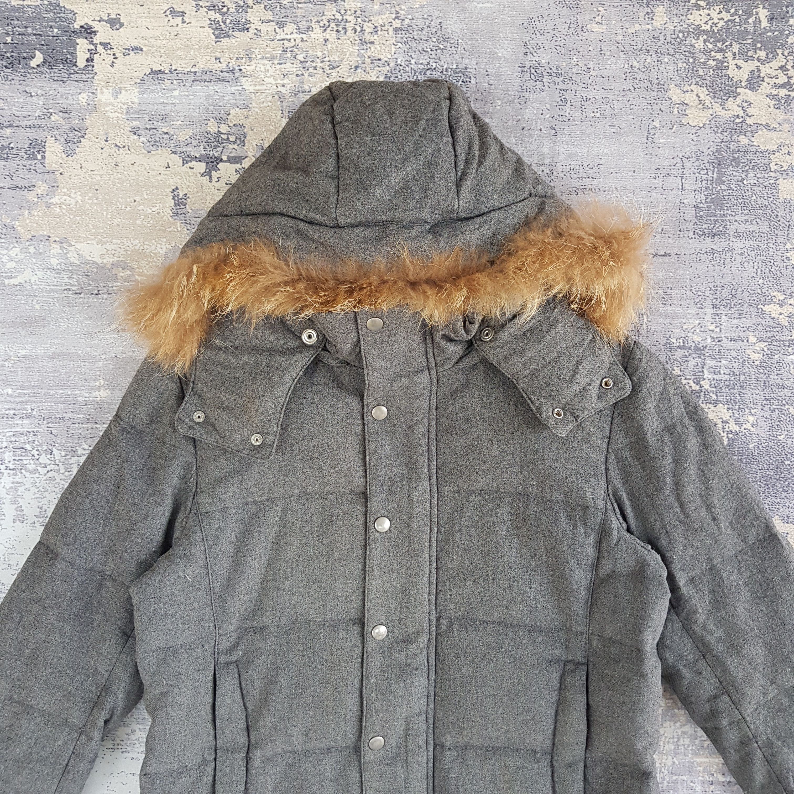 If Six Was Nine × Japanese Brand × Vintage Vintage Lui's Puffer Hoodie Shearling Parka Mod Wool Jacket Size US M / EU 48-50 / 2 - 2 Thumbnail
