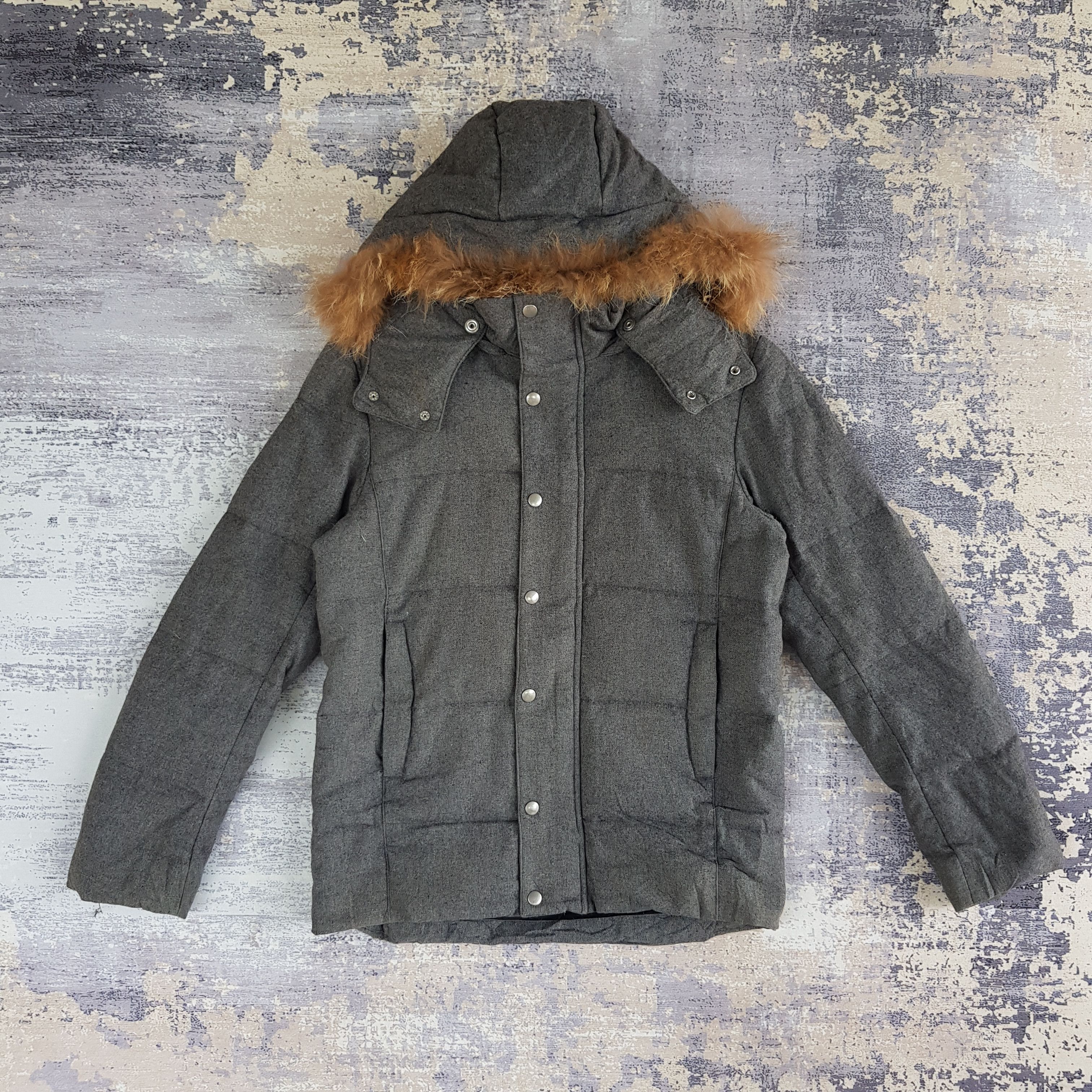 If Six Was Nine × Japanese Brand × Vintage Vintage Lui's Puffer Hoodie Shearling Parka Mod Wool Jacket Size US M / EU 48-50 / 2 - 1 Thumbnail