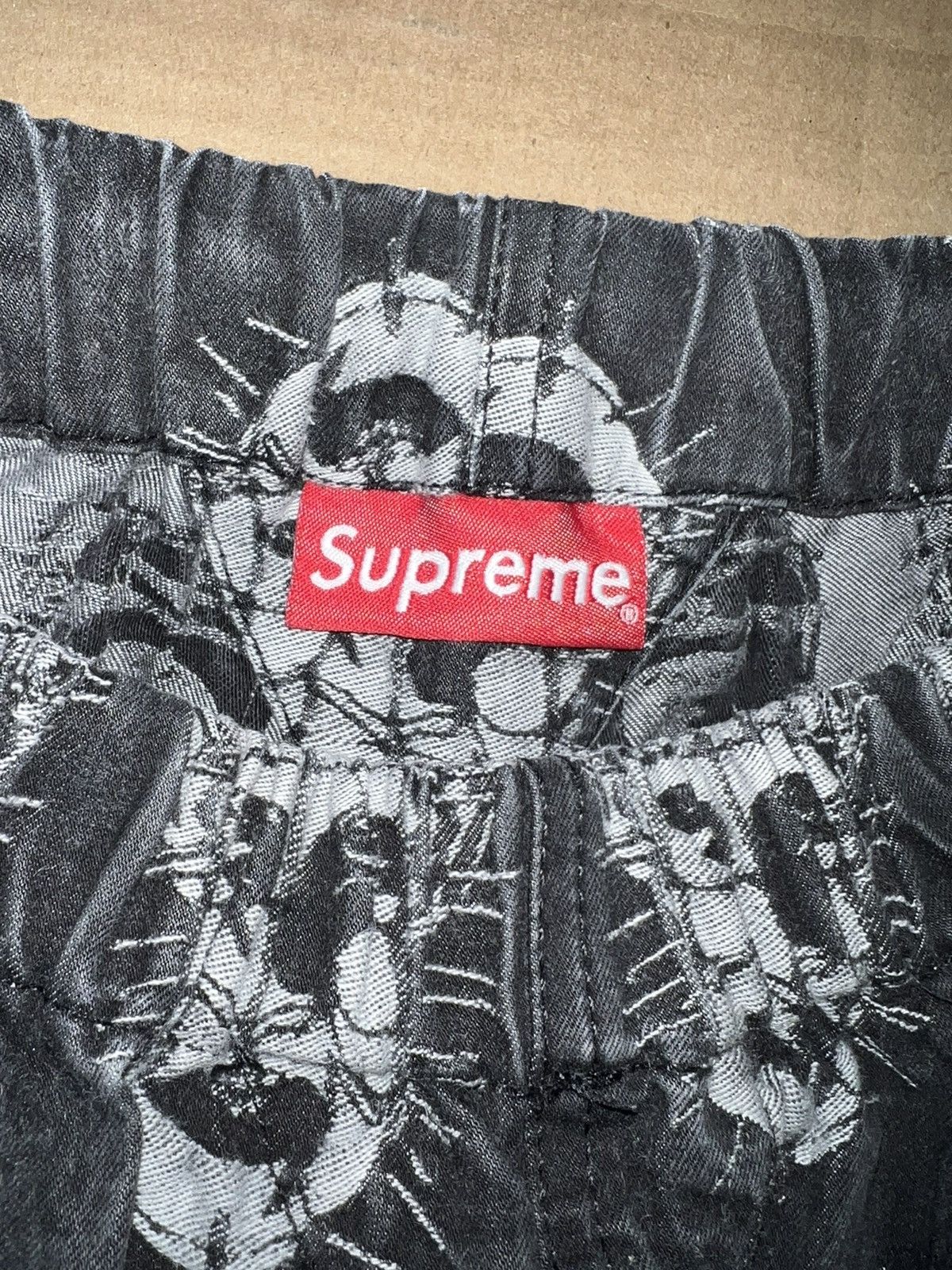 SS 2018 Supreme Hellraiser Jacquard Denim Pants