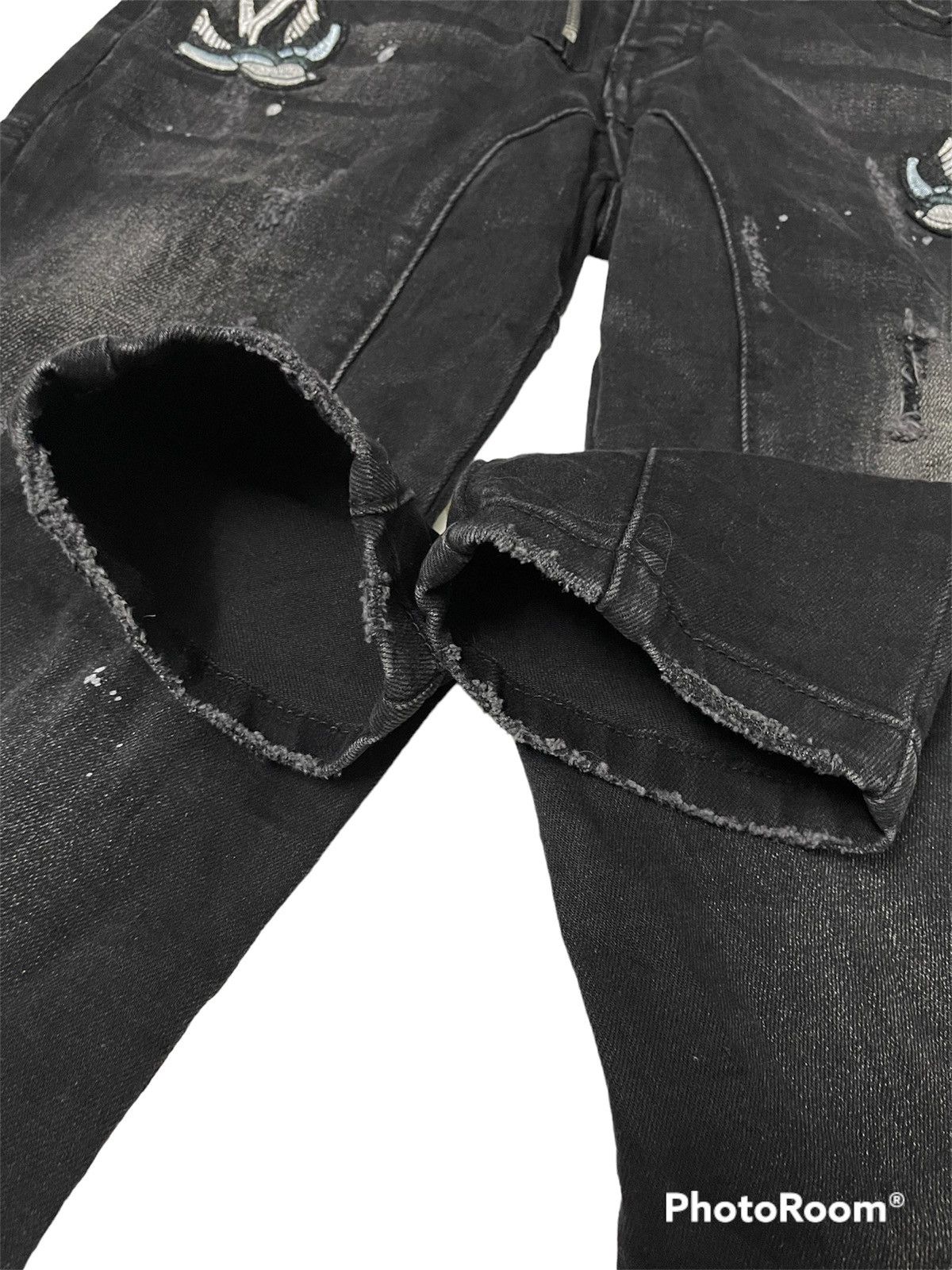Dsquared2 × Le Grande Bleu (L.G.B.) Dsquared2 Distressed Patches Black Denim Size US 30 / EU 46 - 8 Thumbnail