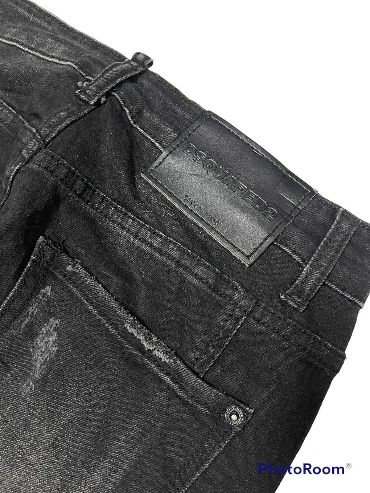 Dsquared2 × Le Grande Bleu (L.G.B.) Dsquared2 Distressed Patches Black Denim Size US 30 / EU 46 - 7 Thumbnail