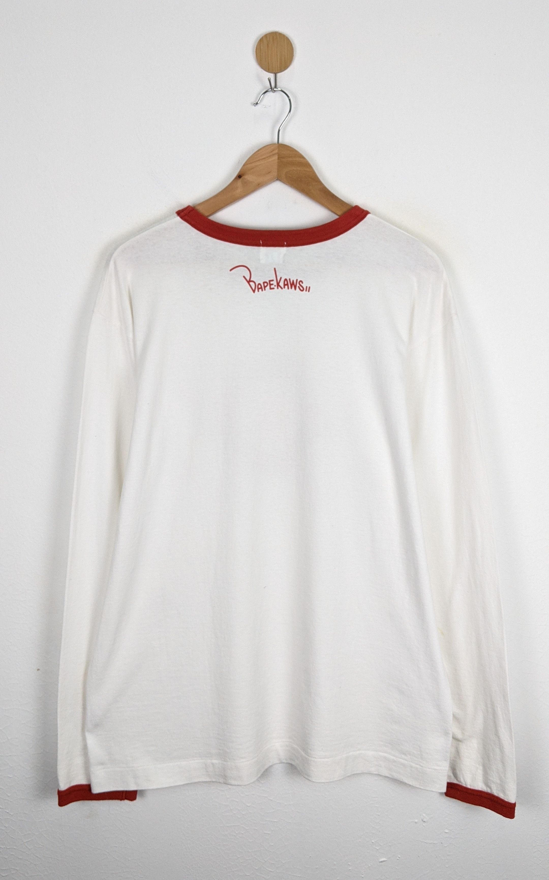Bape × Kaws A Bathing Ape BAPE Kaws Ringer shirt Size US L / EU 52-54 / 3 - 2 Thumbnail