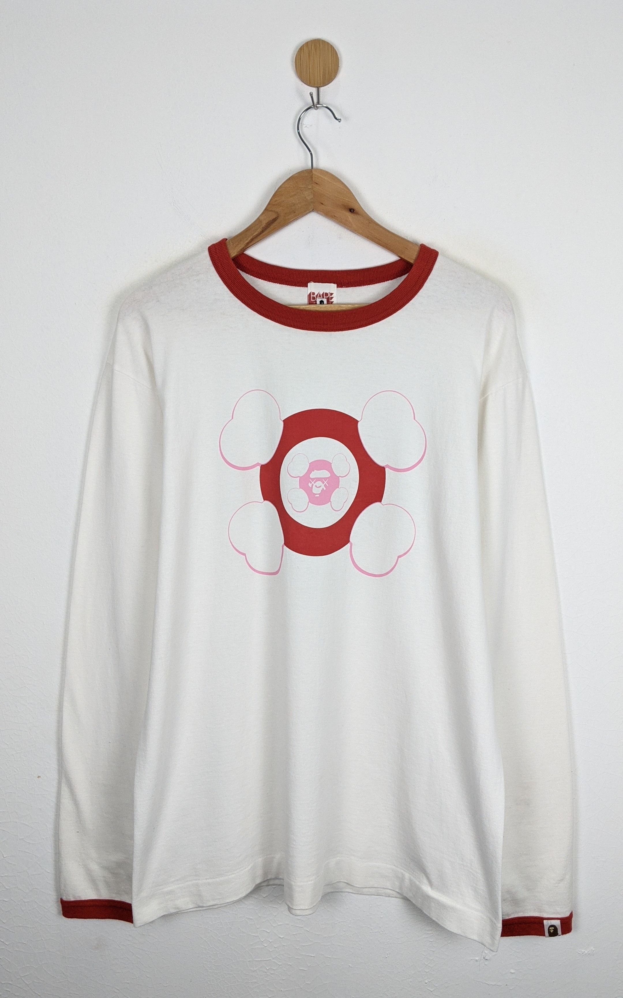 Bape × Kaws A Bathing Ape BAPE Kaws Ringer shirt Size US L / EU 52-54 / 3 - 1 Thumbnail