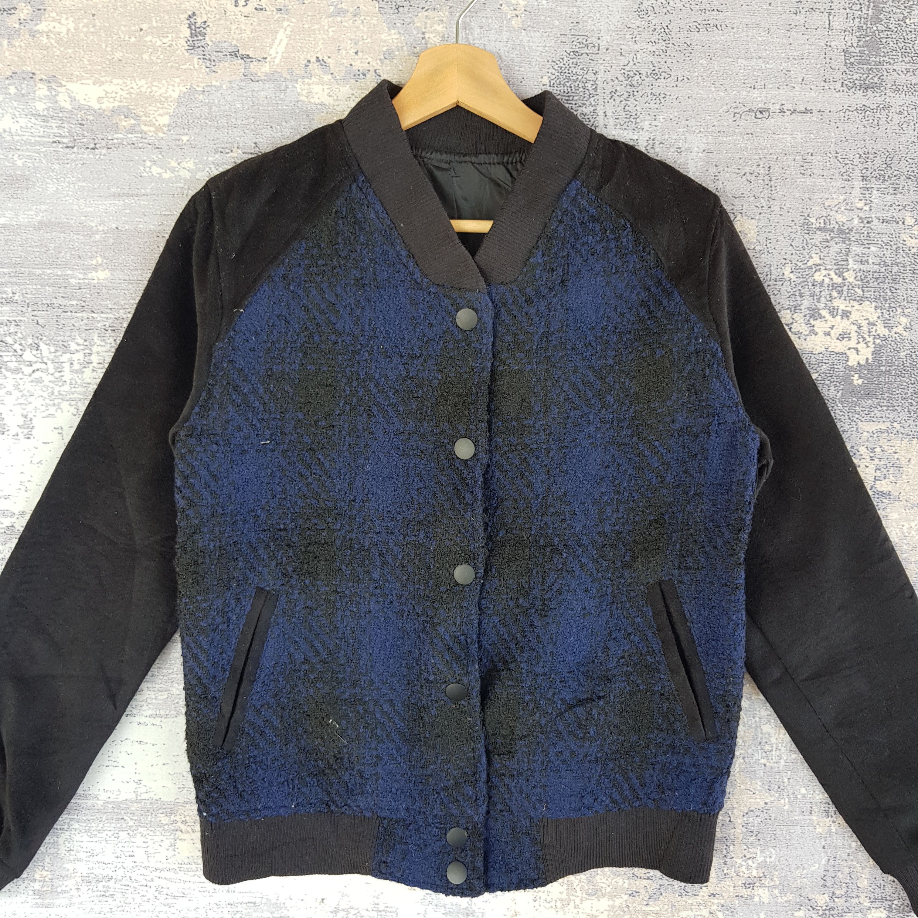 Japanese Brand × Vintage Vintage Japanese Varsity Jacket Tartan Plaid Wool Jacket Size XS / US 0-2 / IT 36-38 - 3 Thumbnail