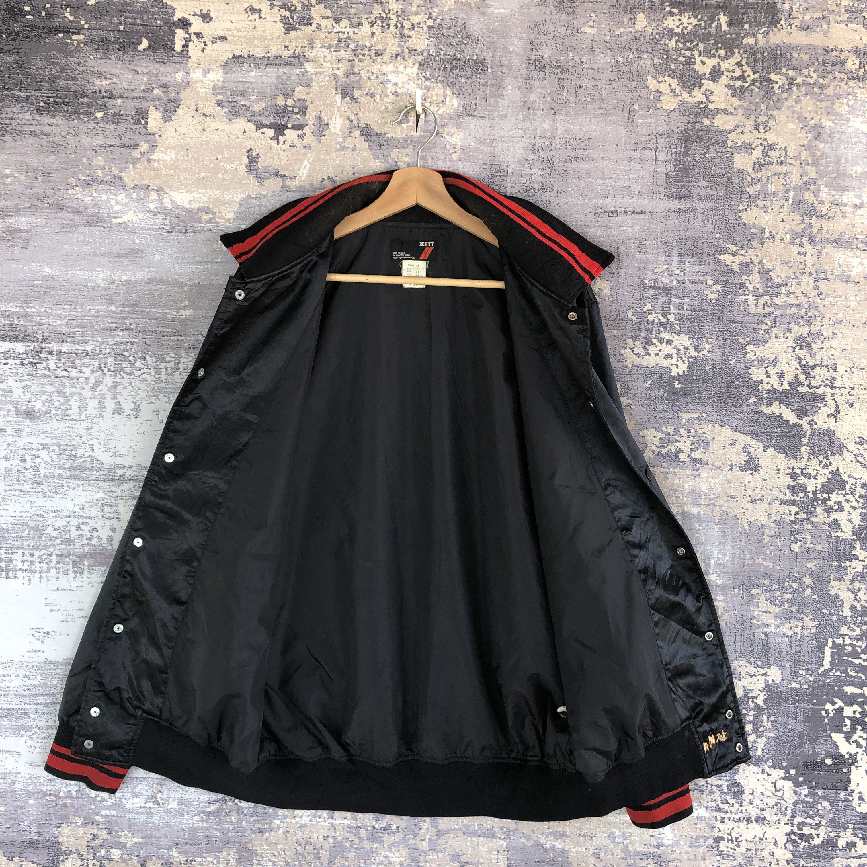 Japanese Brand × Vintage Vintage Zett Baseball Jacket Japanese Varsity Bomber Jacket Size US L / EU 52-54 / 3 - 5 Thumbnail