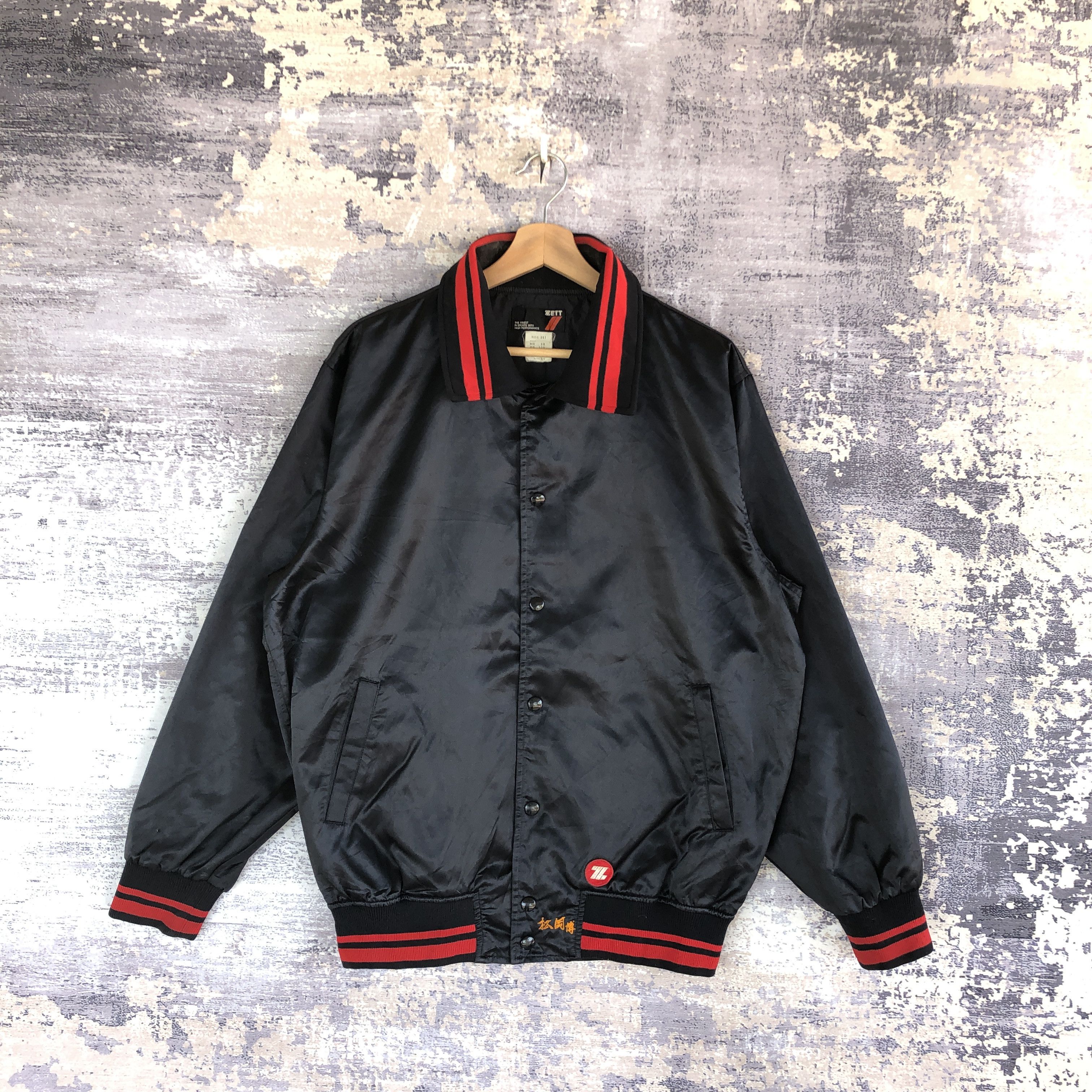 Japanese Brand × Vintage Vintage Zett Baseball Jacket Japanese Varsity Bomber Jacket Size US L / EU 52-54 / 3 - 1 Thumbnail
