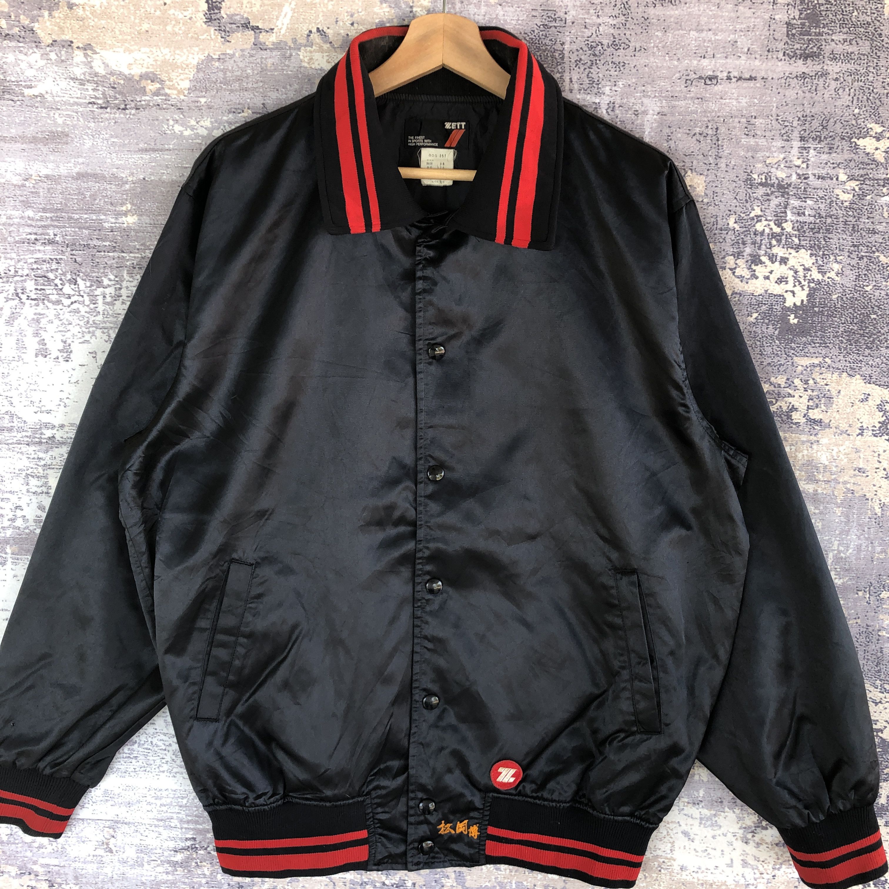 Japanese Brand × Vintage Vintage Zett Baseball Jacket Japanese Varsity Bomber Jacket Size US L / EU 52-54 / 3 - 4 Thumbnail