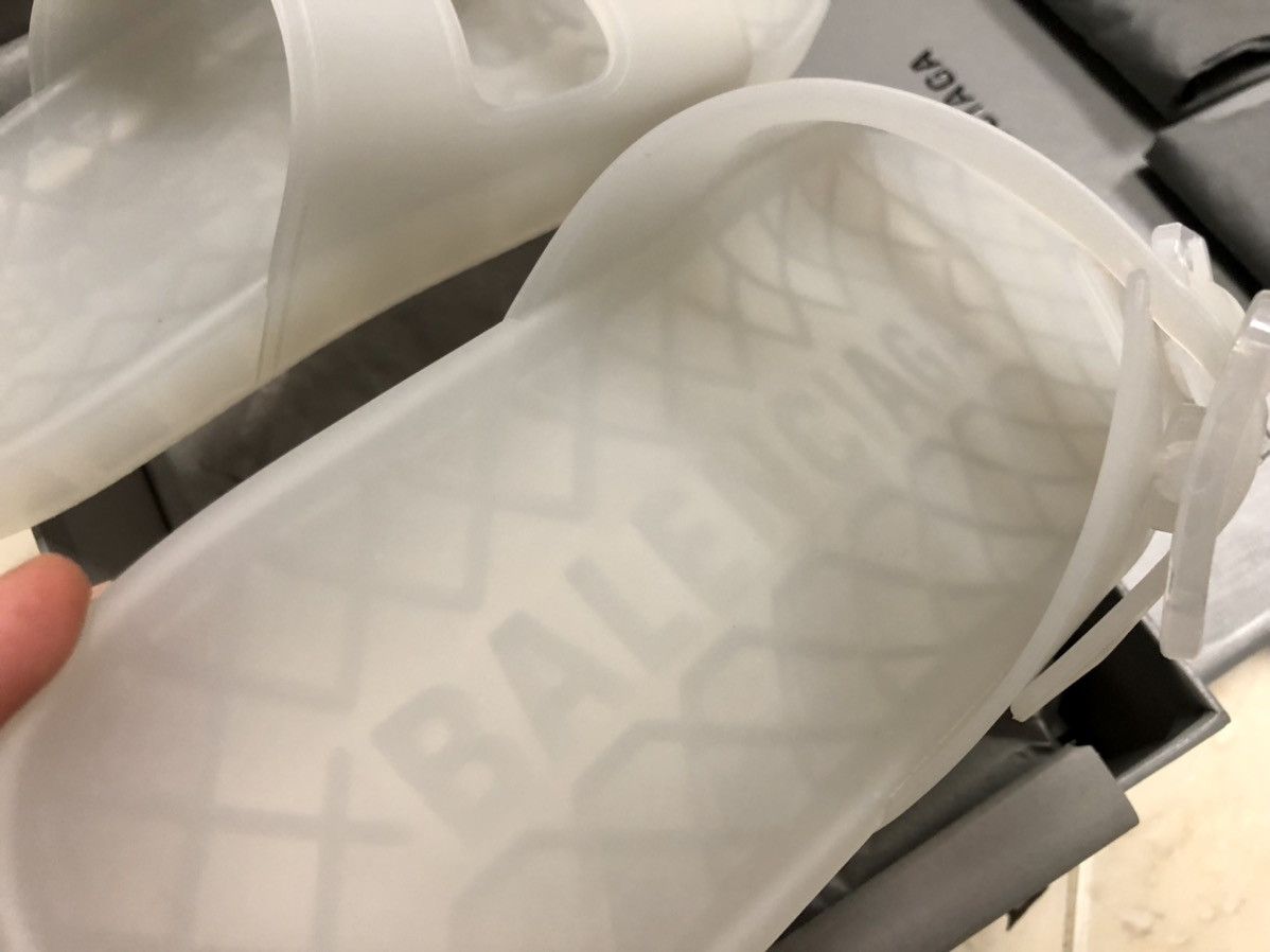 Balenciaga Mallorca Transparent Dual-Buckle Slide Sandals Size US 7 / EU 40 - 8 Thumbnail