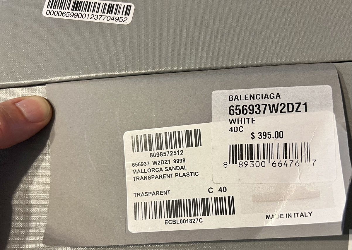 Balenciaga Mallorca Transparent Dual-Buckle Slide Sandals Size US 7 / EU 40 - 10 Thumbnail