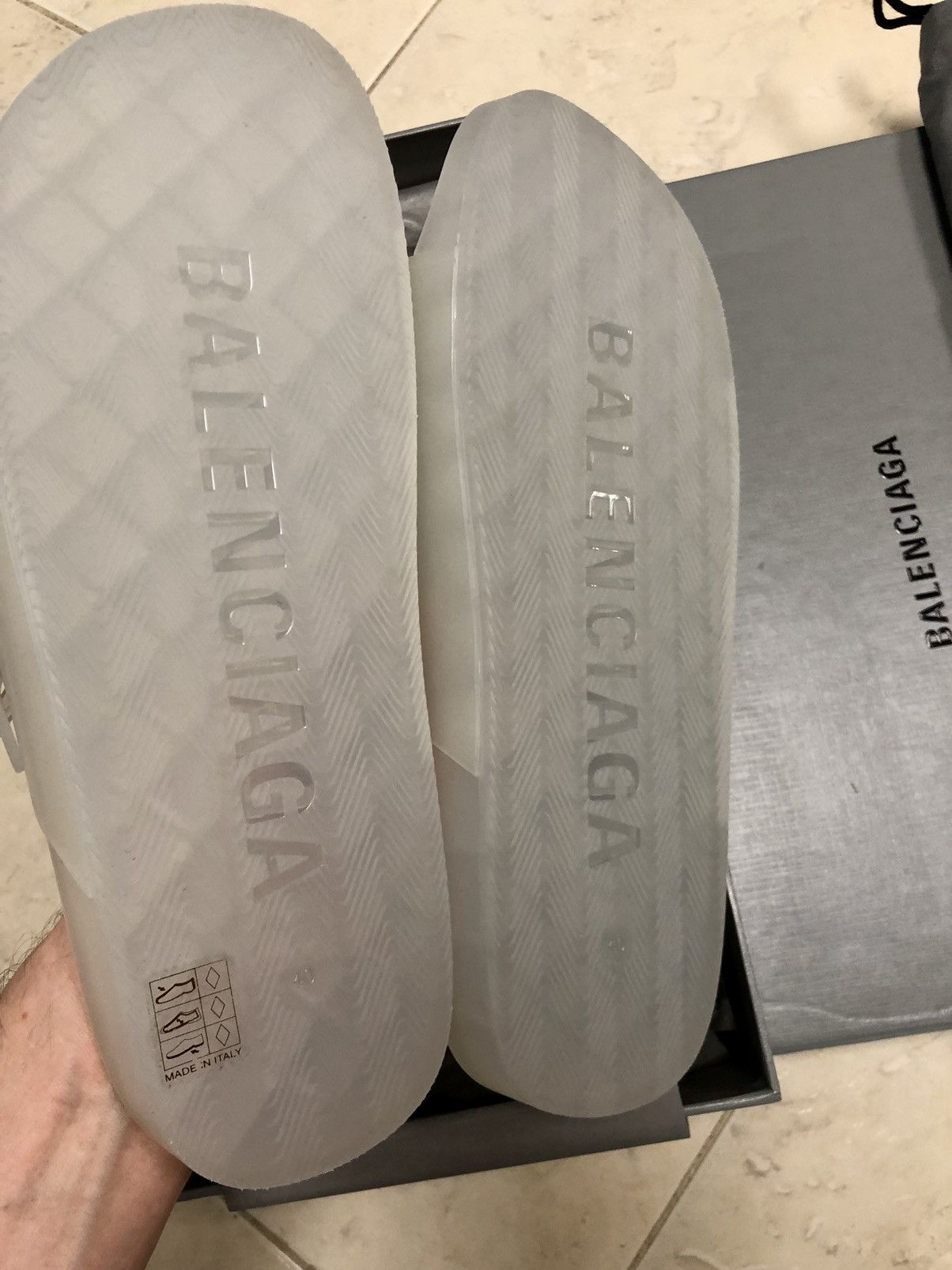 Balenciaga Mallorca Transparent Dual-Buckle Slide Sandals Size US 7 / EU 40 - 6 Thumbnail