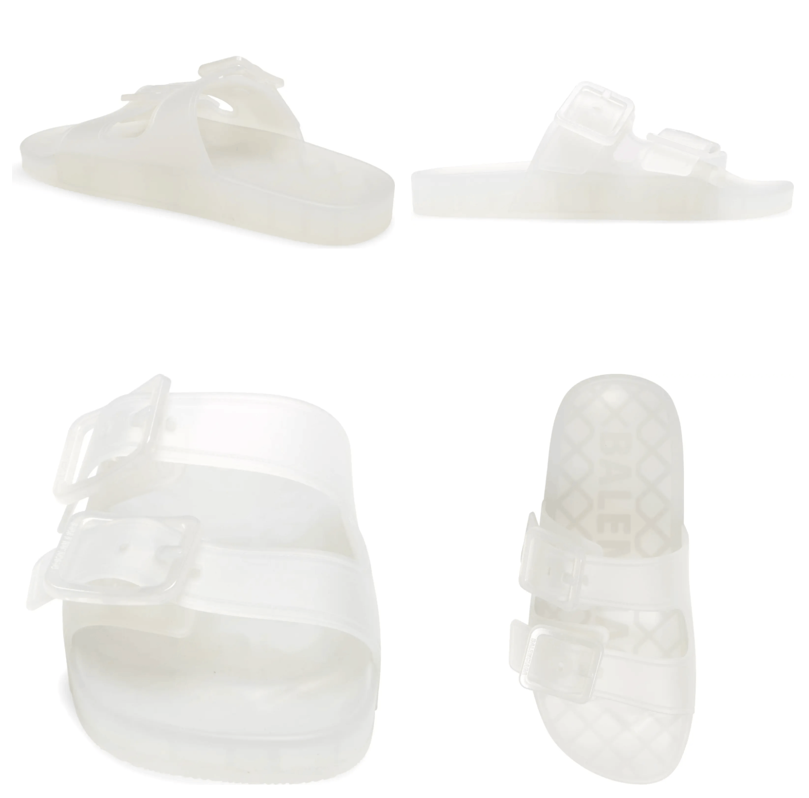 Balenciaga Mallorca Transparent Dual-Buckle Slide Sandals Size US 7 / EU 40 - 2 Thumbnail