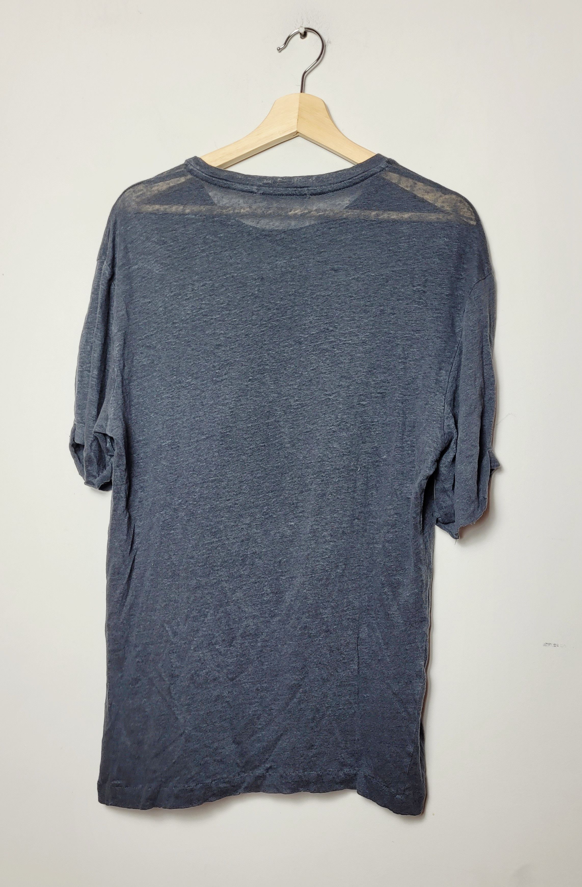 Balmain × Pierre Balmain Pierre BALMAIN 100% linen t-shirt Size US XL / EU 56 / 4 - 8 Thumbnail