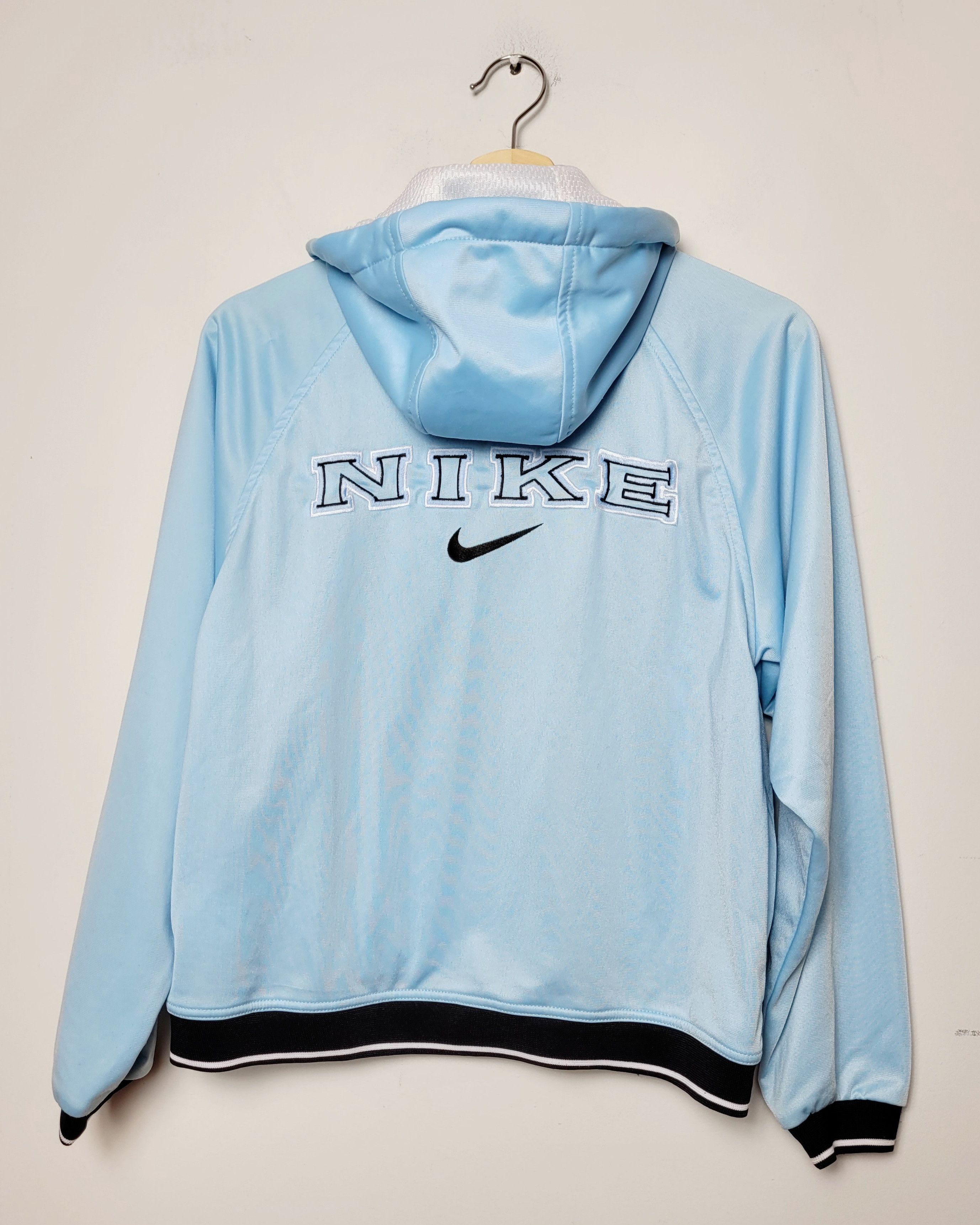 Nike × Vintage Nike Spellout Hoodie Vintage 90s Size S / US 4 / IT 40 - 1 Thumbnail