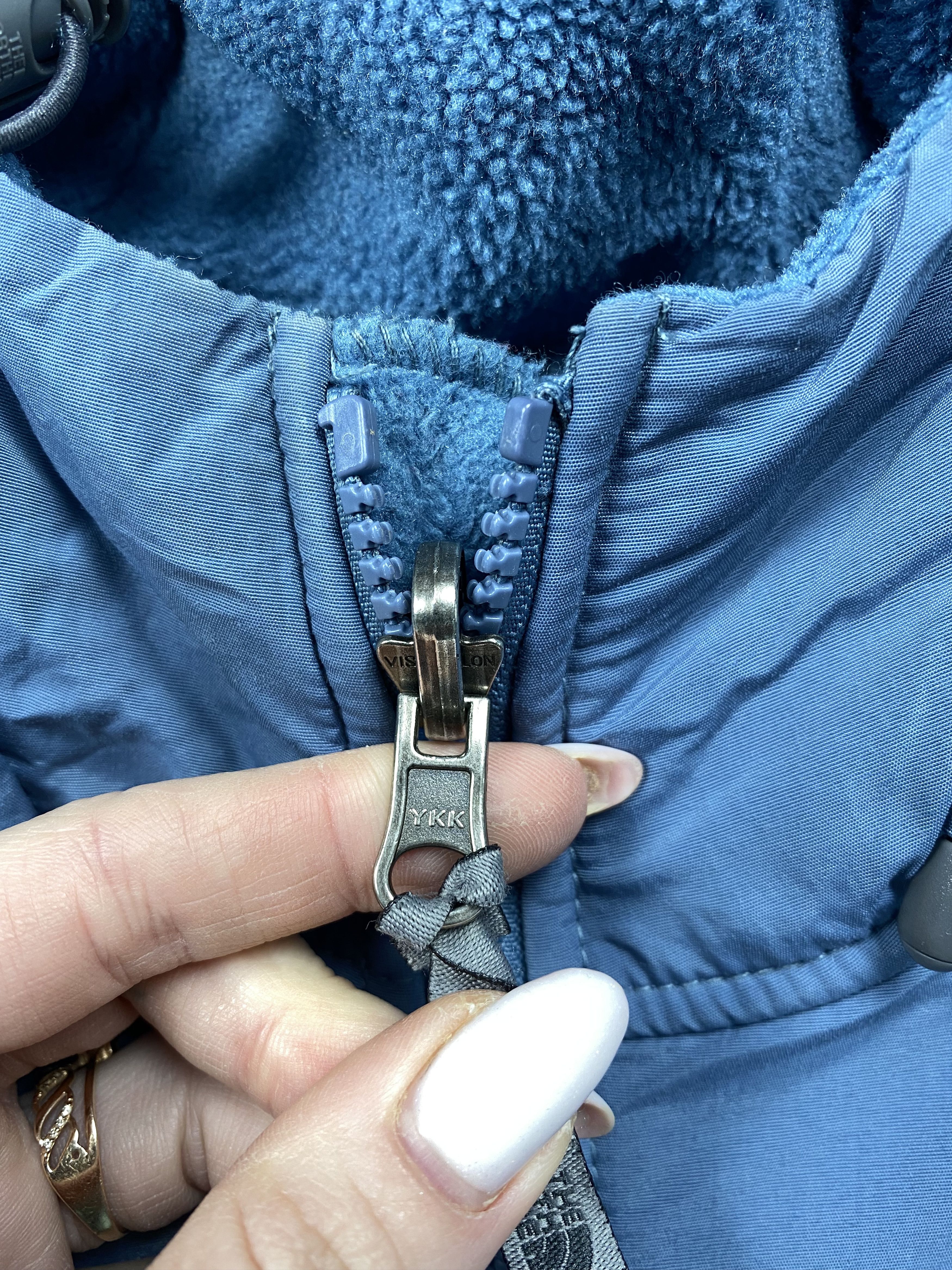 The North Face × Vintage The North Face Vintage Fleece + Nylon Jacket Zip Denali Size M / US 6-8 / IT 42-44 - 6 Thumbnail