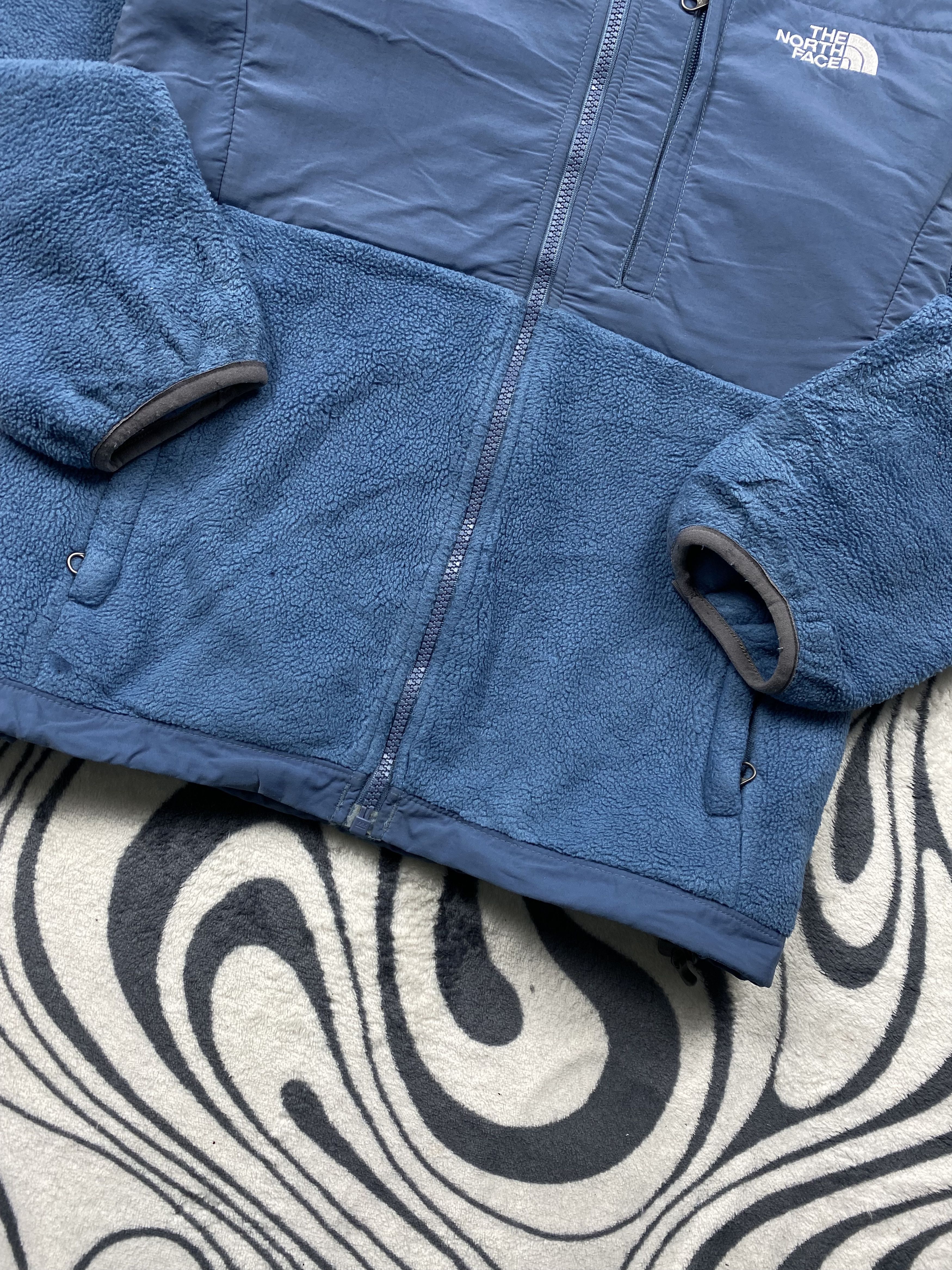 The North Face × Vintage The North Face Vintage Fleece + Nylon Jacket Zip Denali Size M / US 6-8 / IT 42-44 - 4 Thumbnail